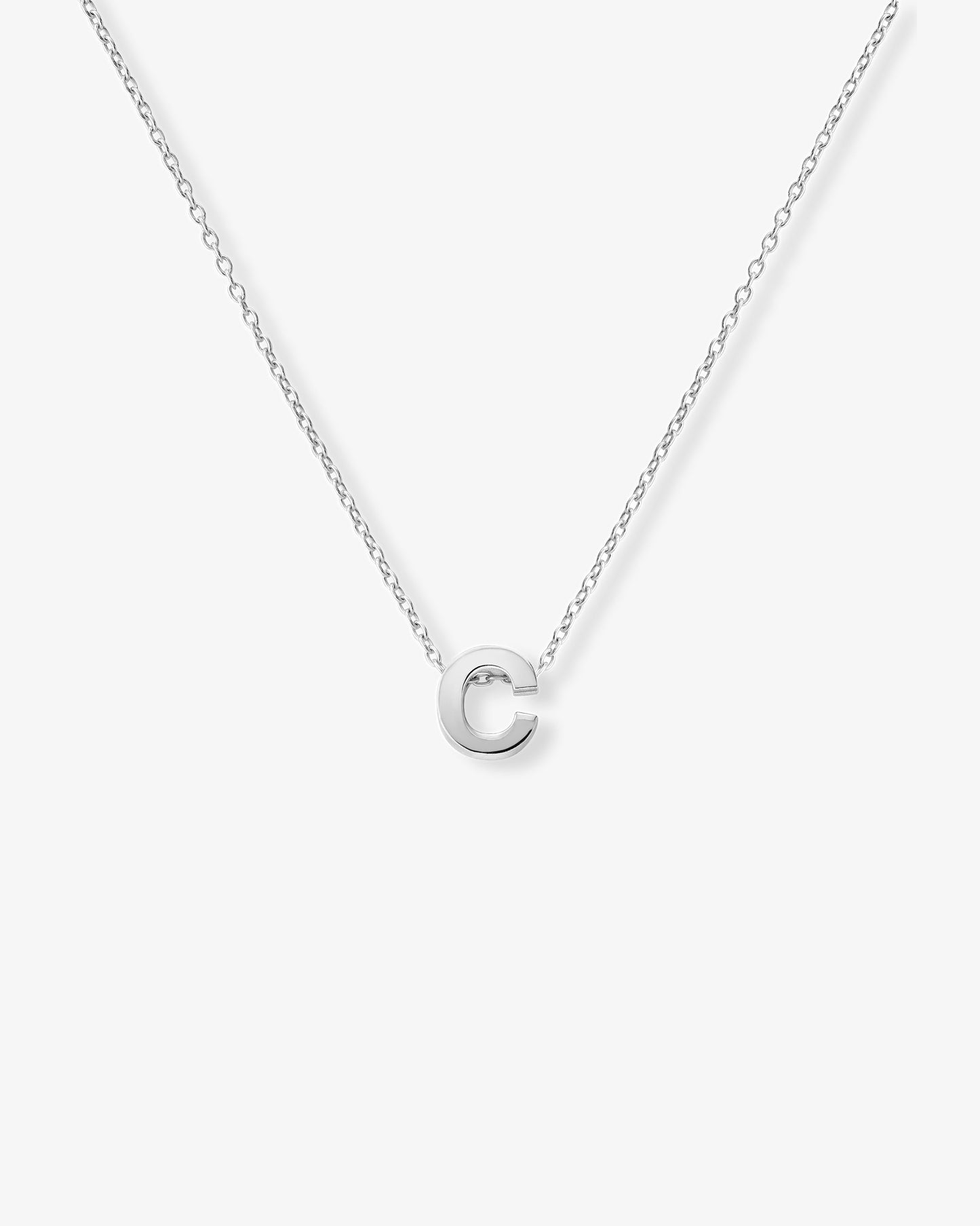 Le gramme 1g polished alphabet necklace
