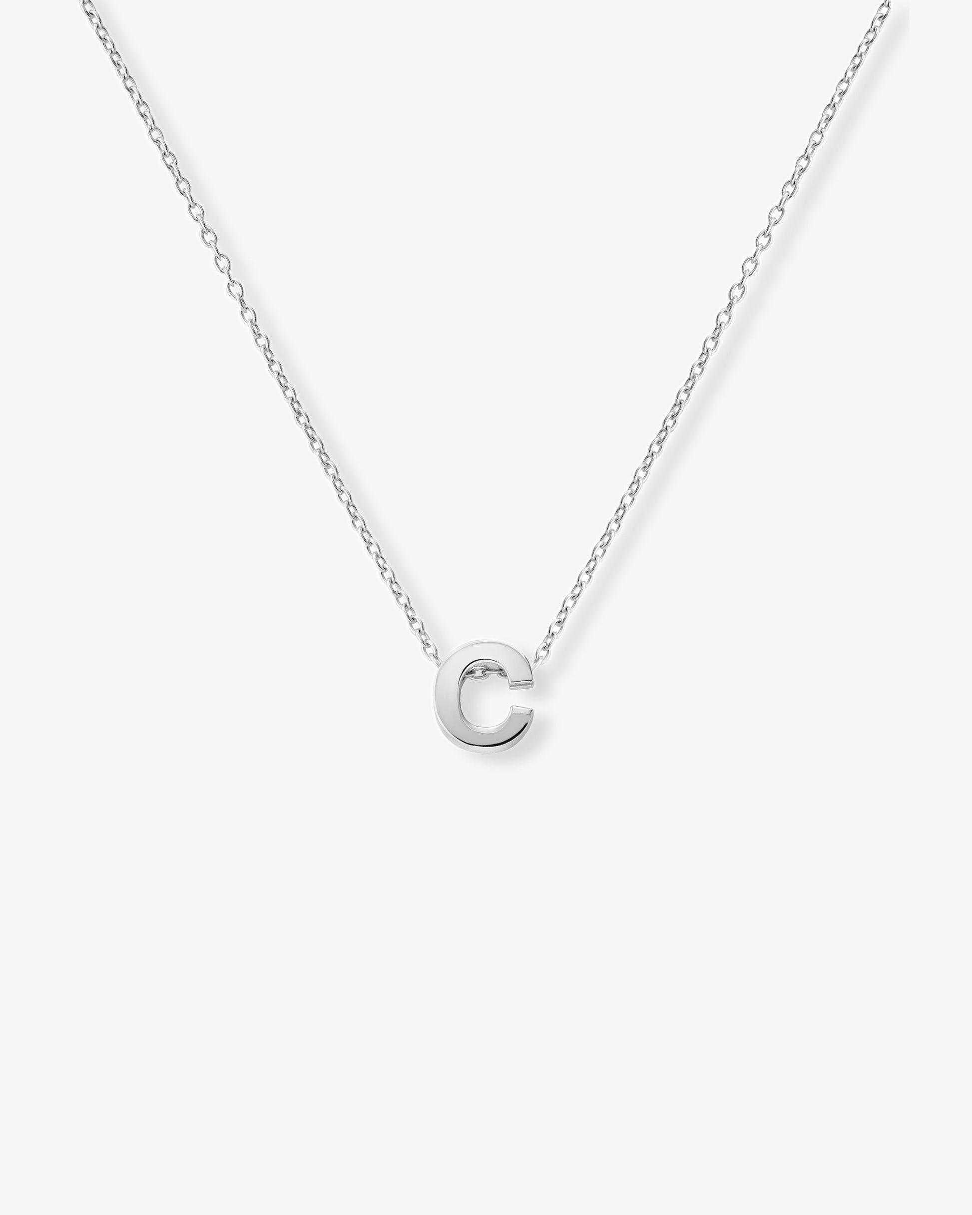 Le gramme 1g polished alphabet necklace