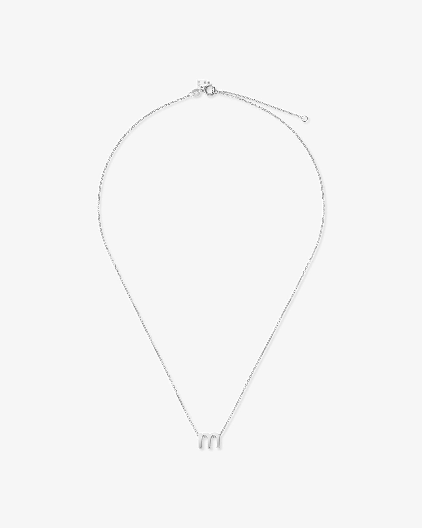 Le gramme 1g polished alphabet necklace