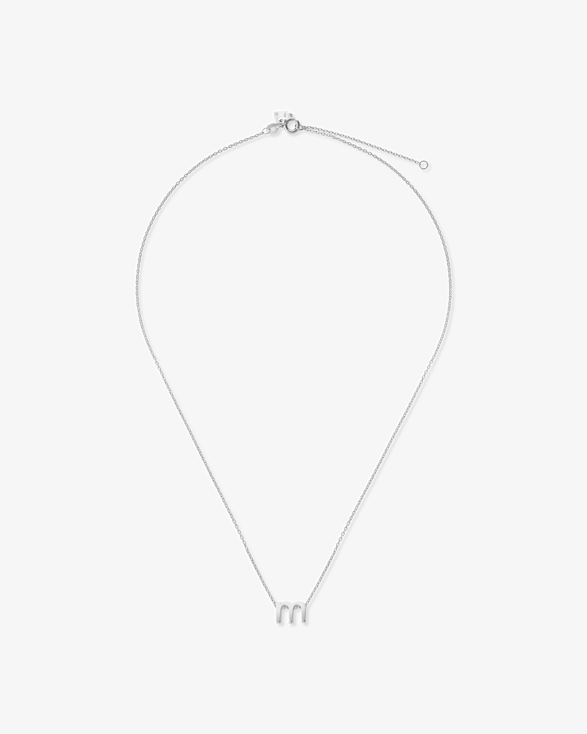 Le gramme 1g polished alphabet necklace