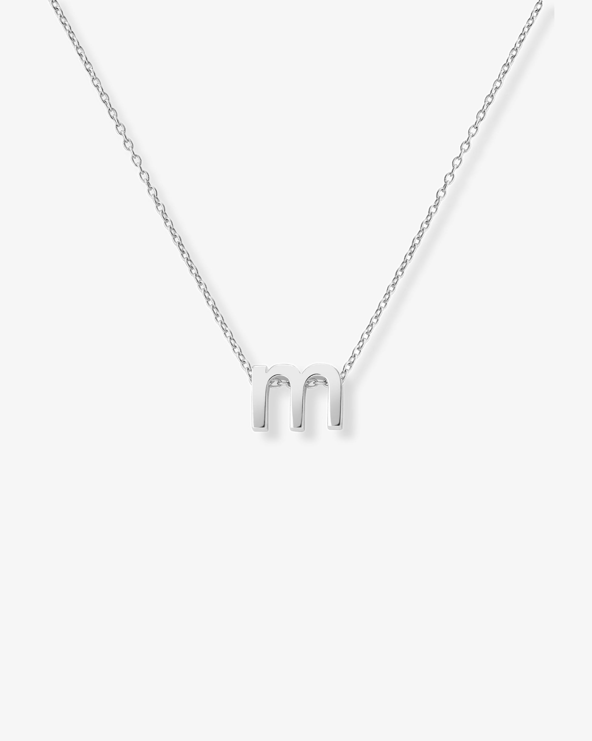 Le gramme 1g polished alphabet necklace