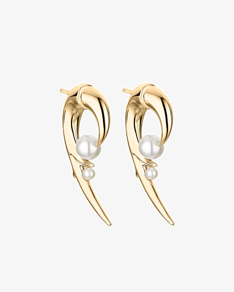 Hooked Pearl Earrings