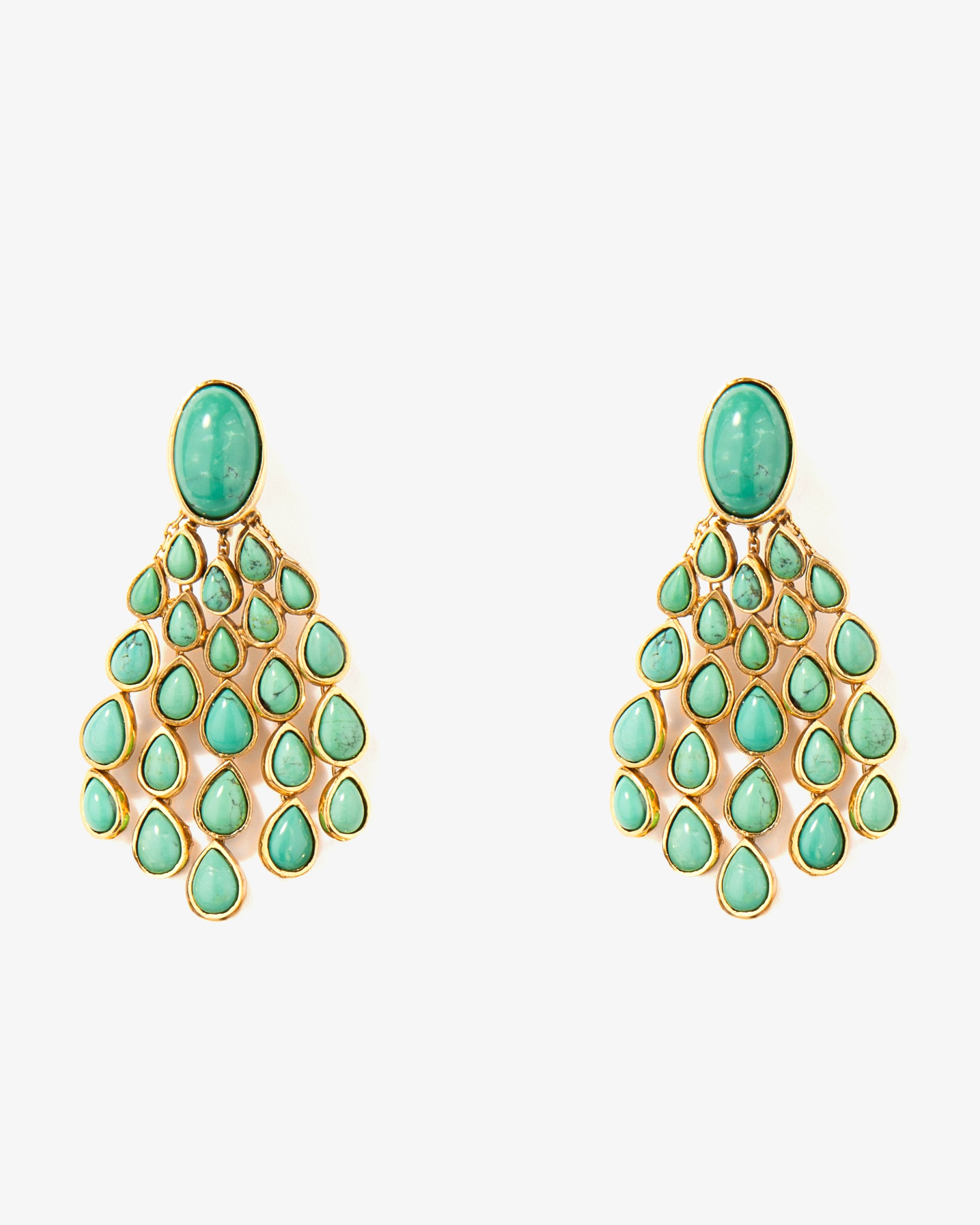 Aurelie Bidermann Turquoise Cherokee Earrings