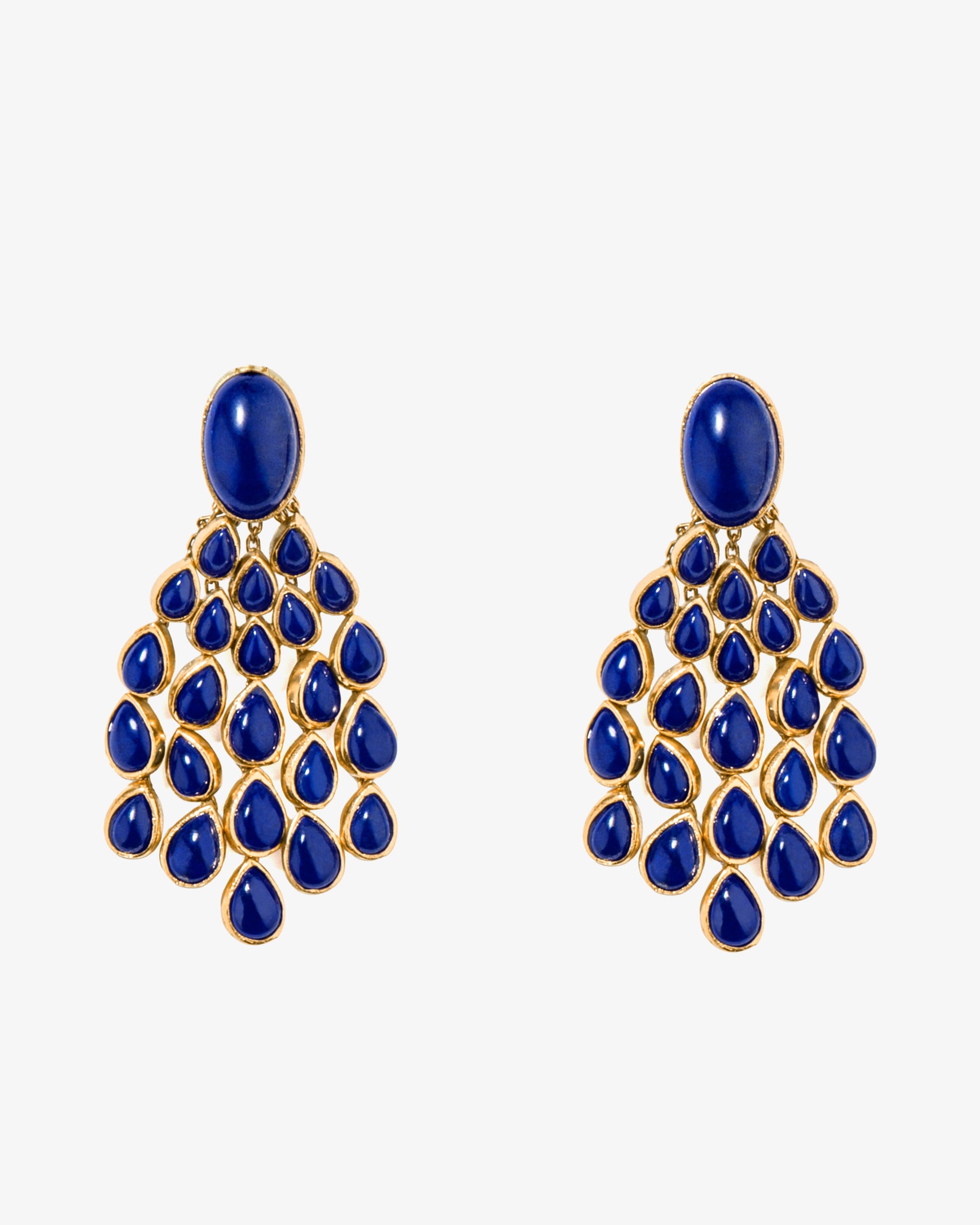 Aurelie Bidermann Lapis Lazuli Cherokee Earrings
