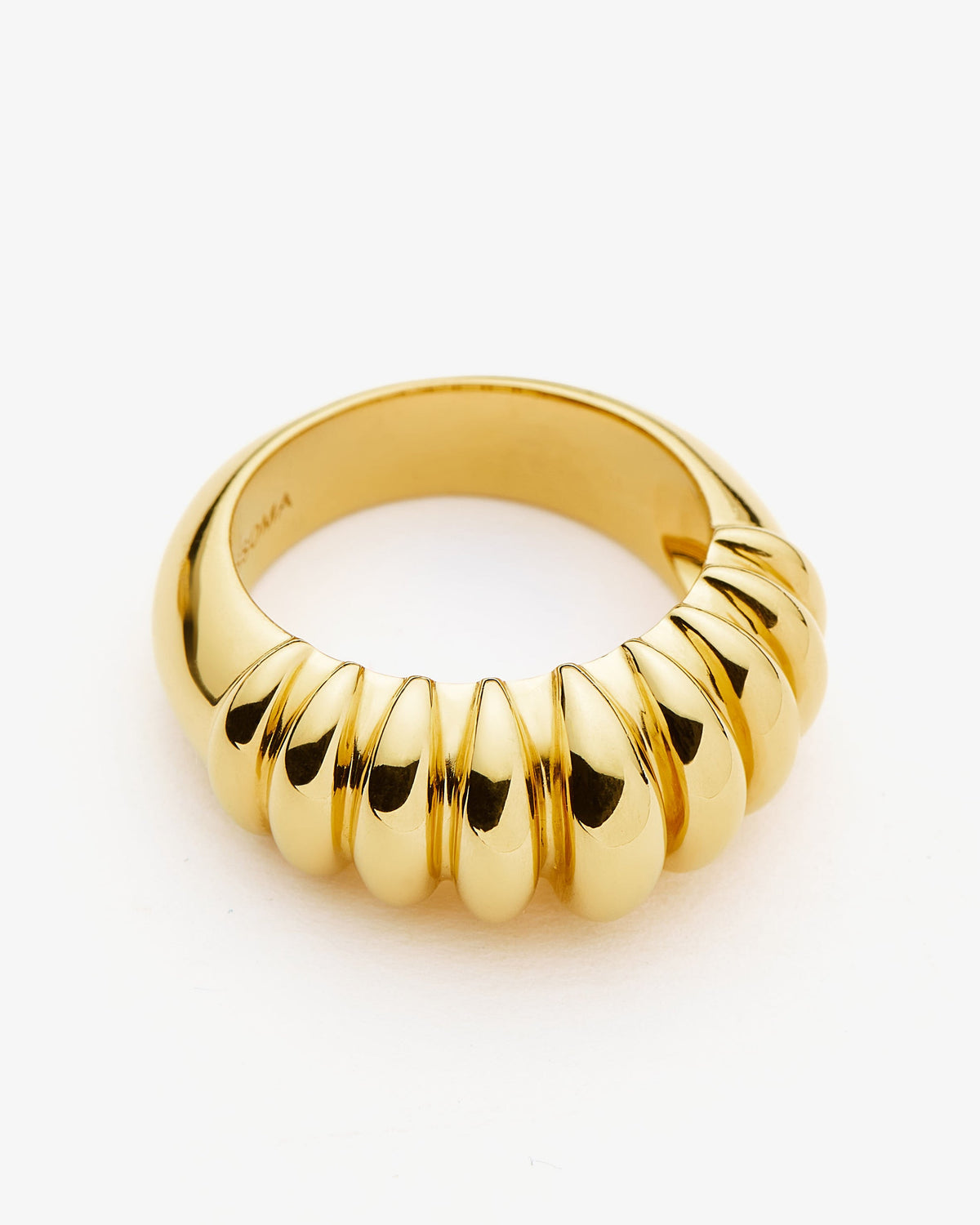 Missoma Claw Ridge Ring in gold-plated brass, view 3