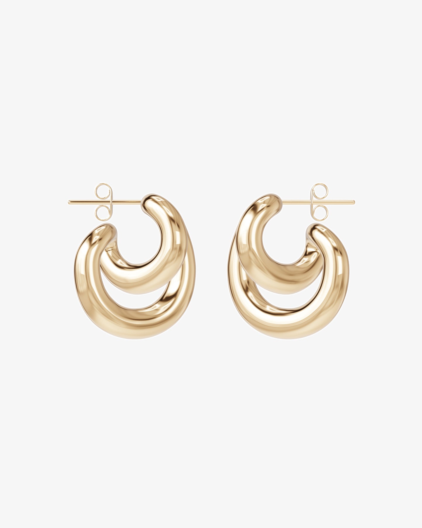 Initial Blow Earrings