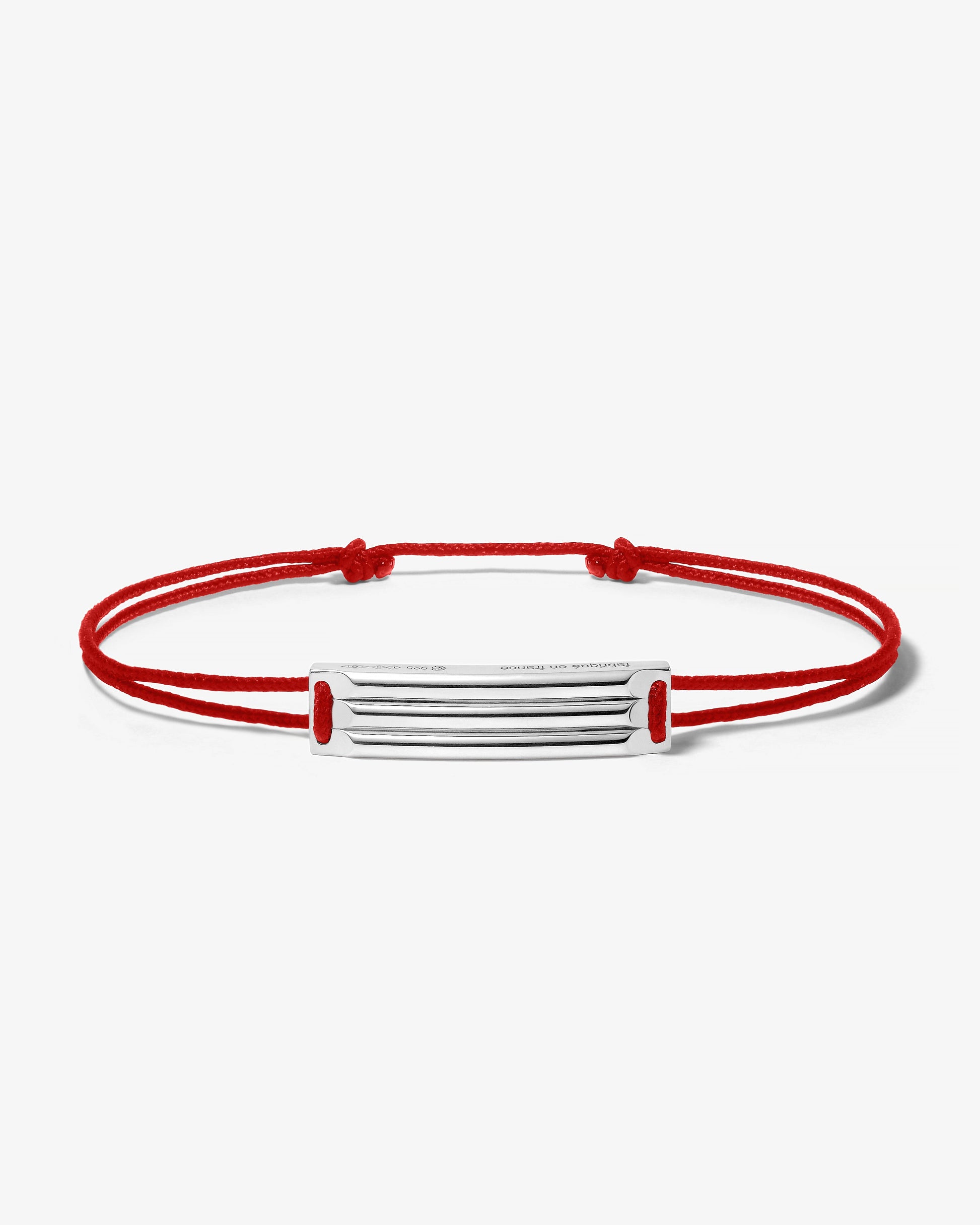 Le gramme 5g godron red cord bracelet