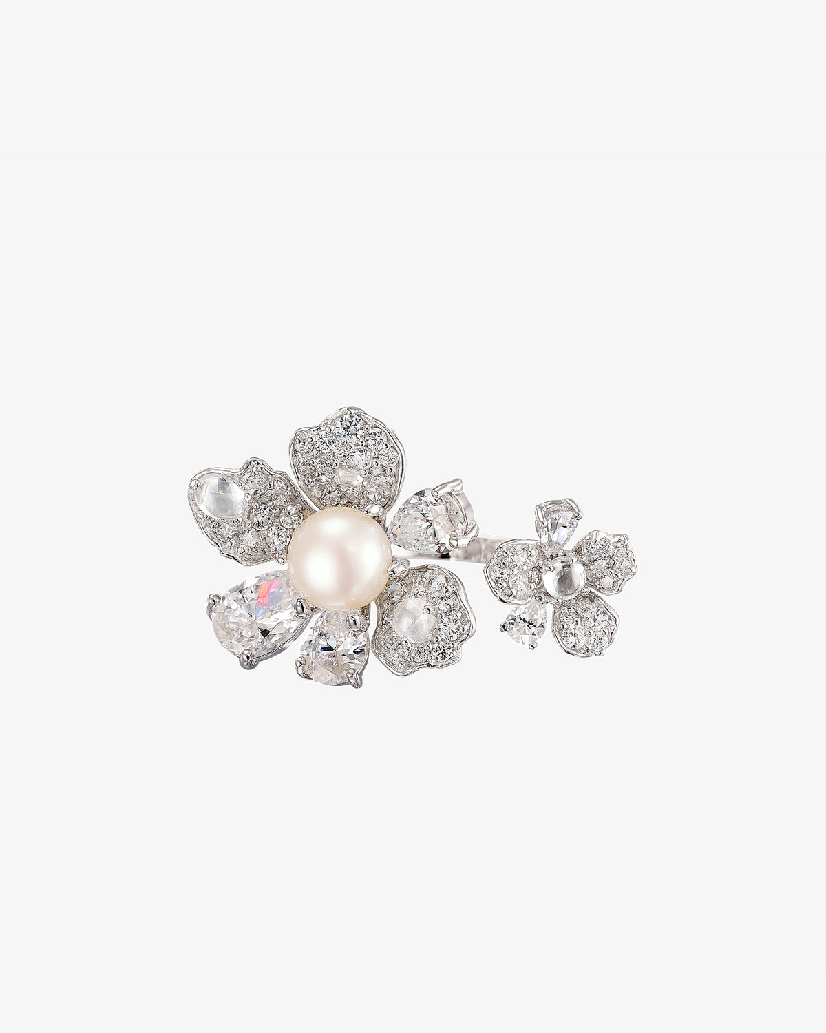 Anabela Chan Diamond Snow Rose Ring