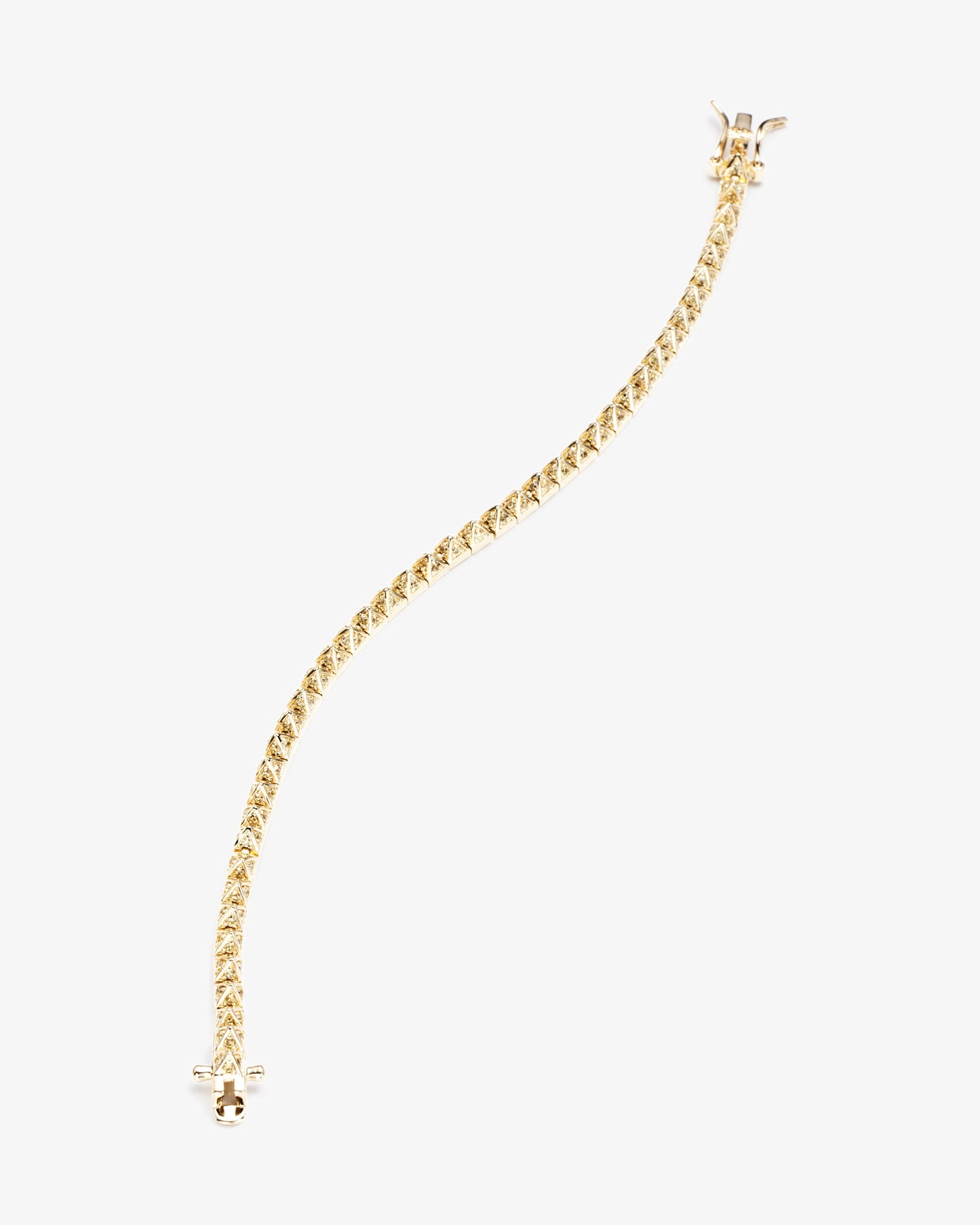 Pavé Pyramid Tennis Bracelet