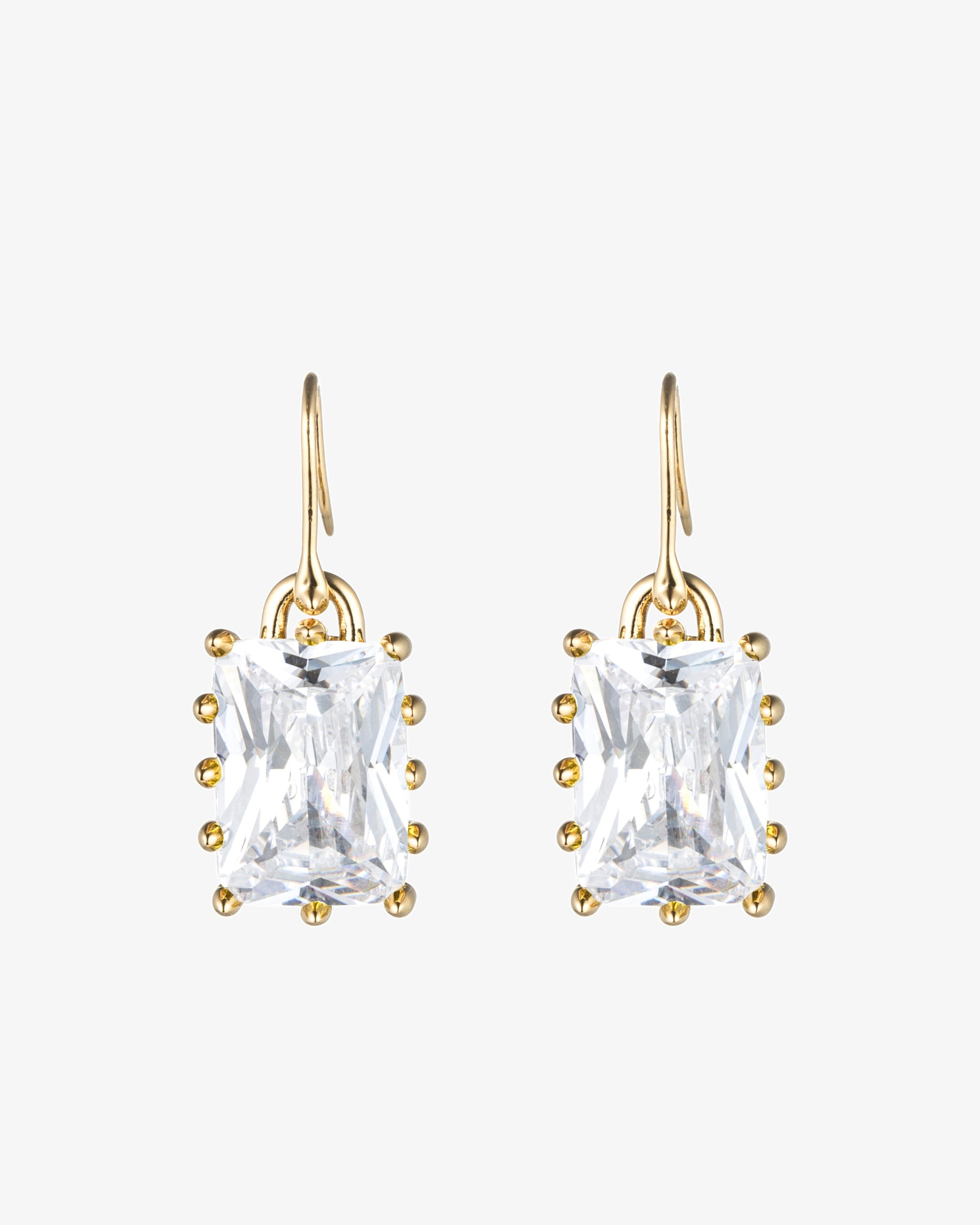 Eddie Borgo Rectangle Estate Drop Earrings