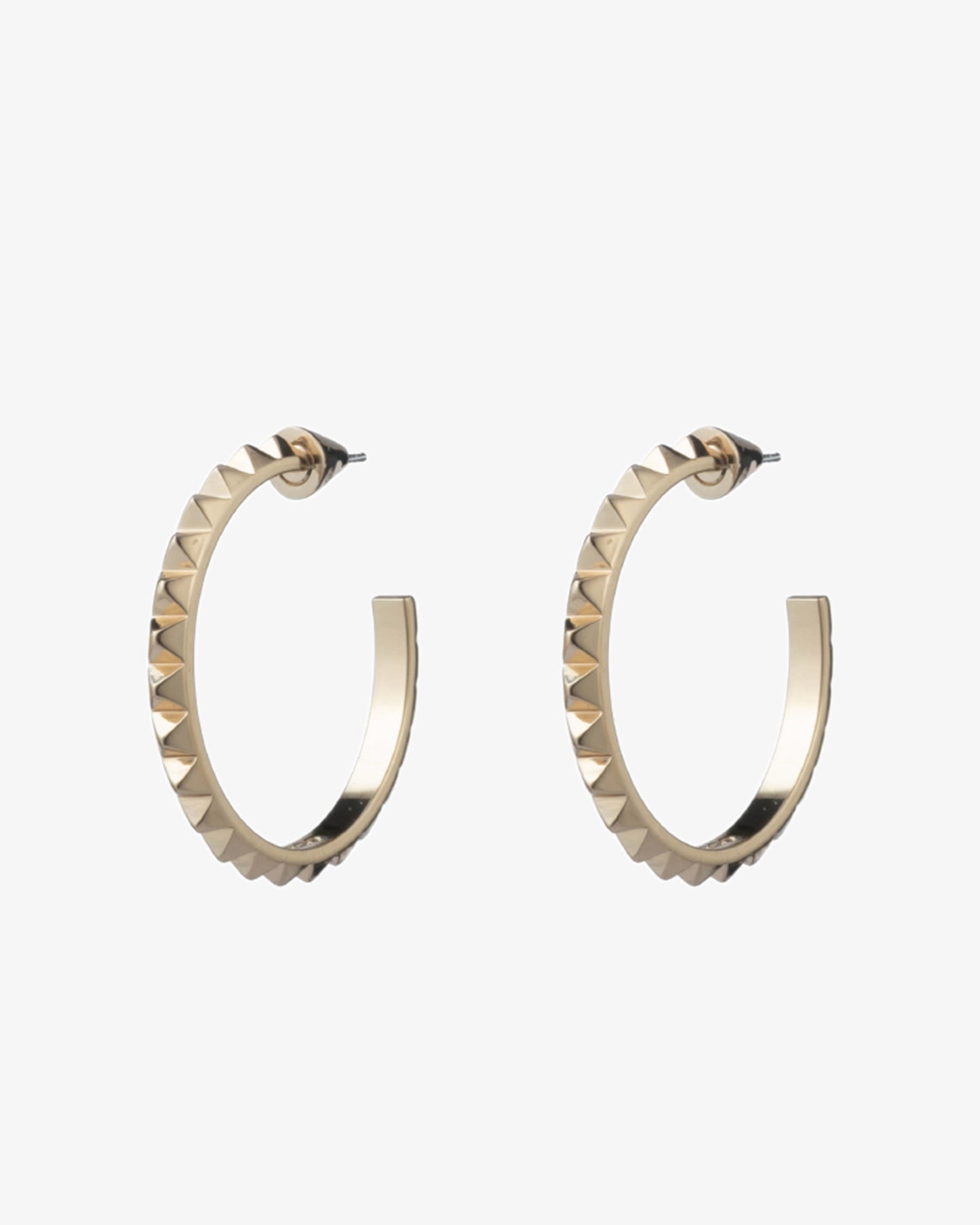 Pyramid Hoop Earrings