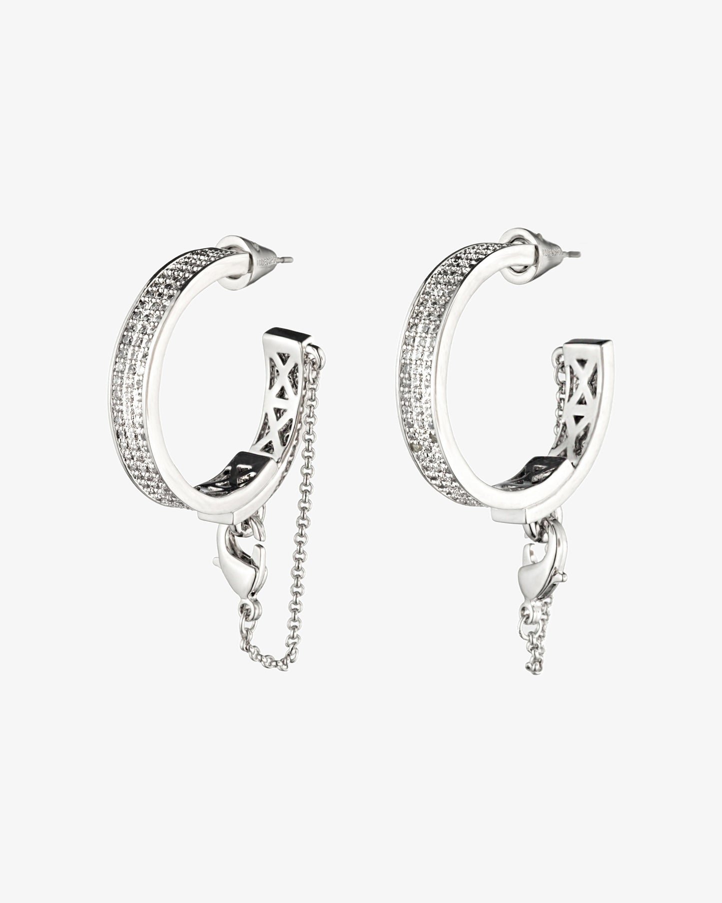 Eddie Borgo Pavé Safety Chain Earrings