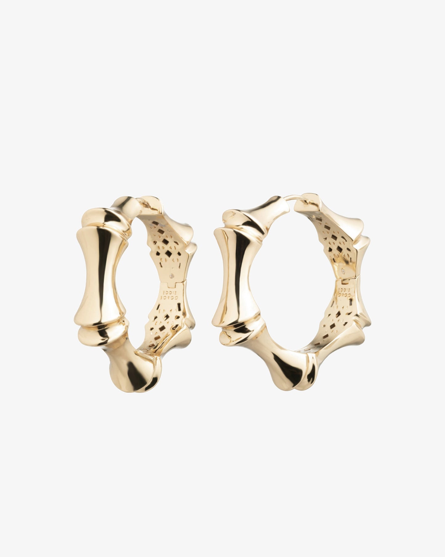 Eddie Borgo Largu Bambu Hoop Earrings