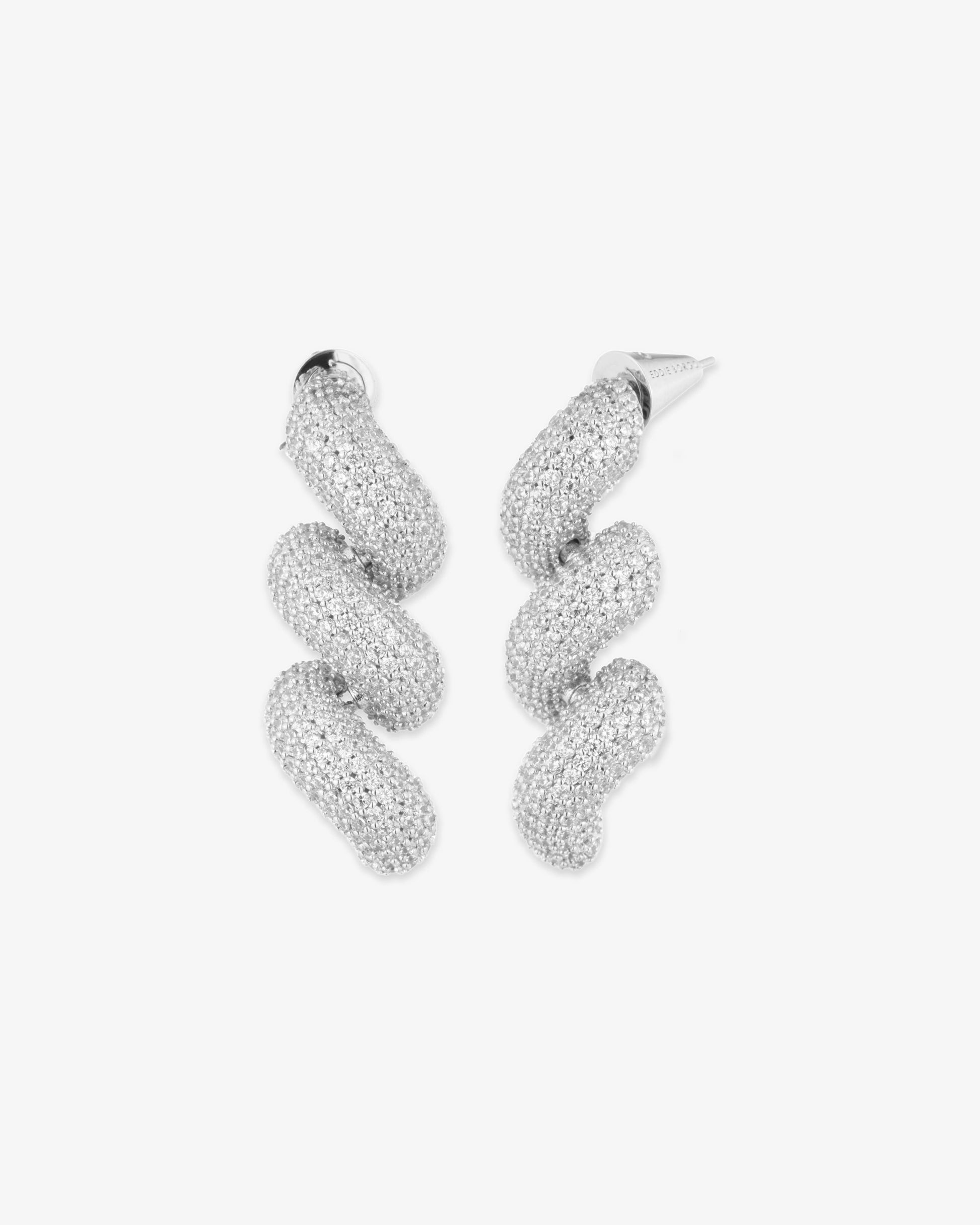 Eddie Borgo Rope Pavé Earrings