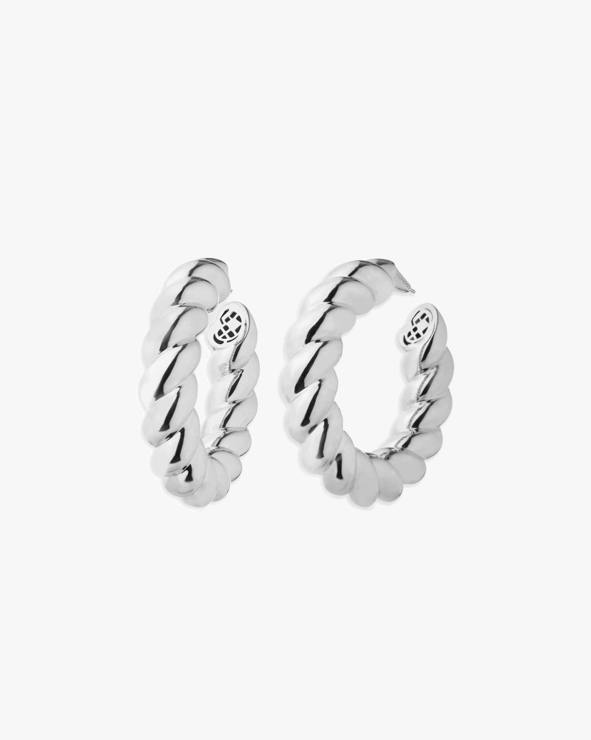 Eddie Borgo Torsade Hoop Earrings