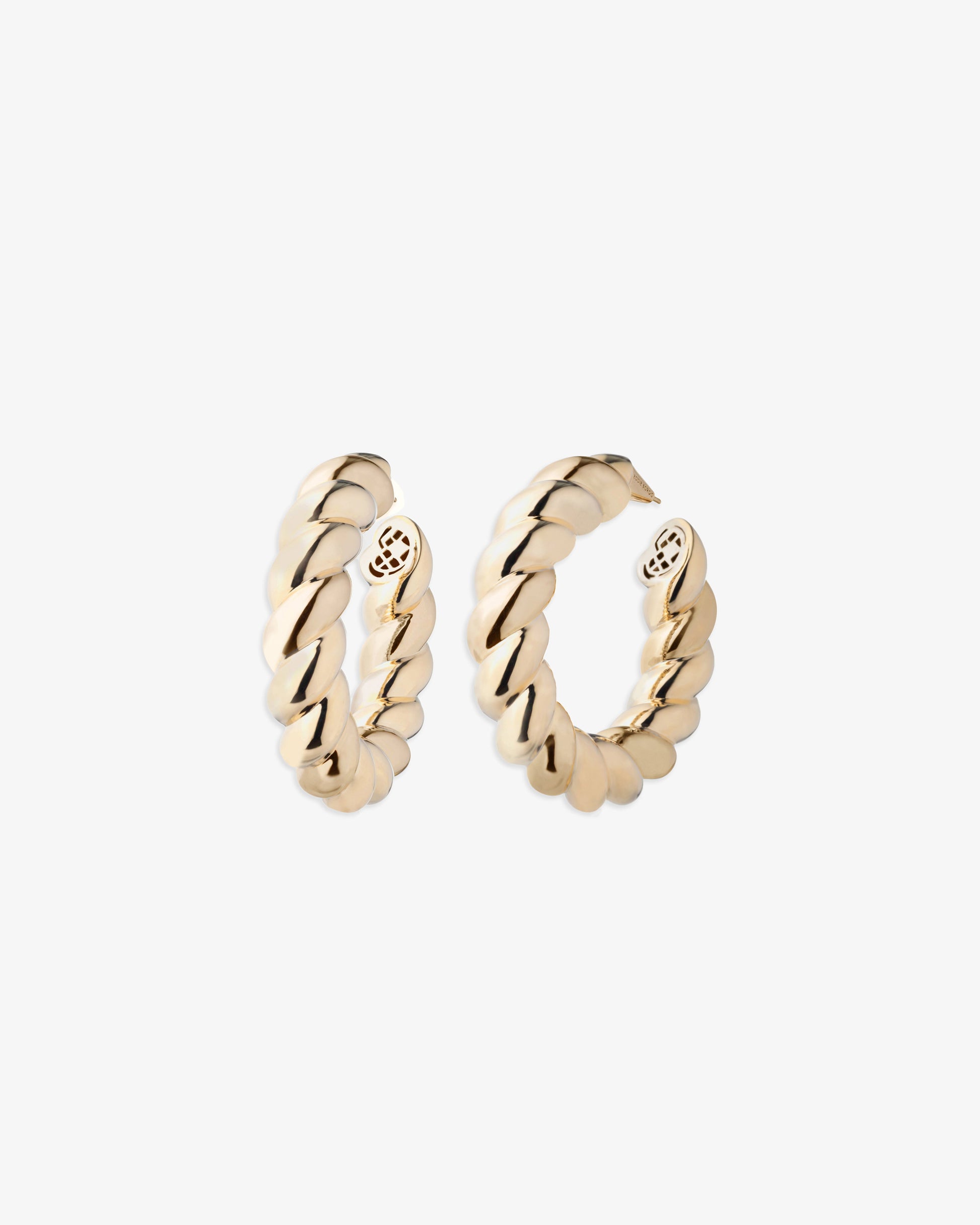 Eddie Borgo Torsade Hoop Earrings