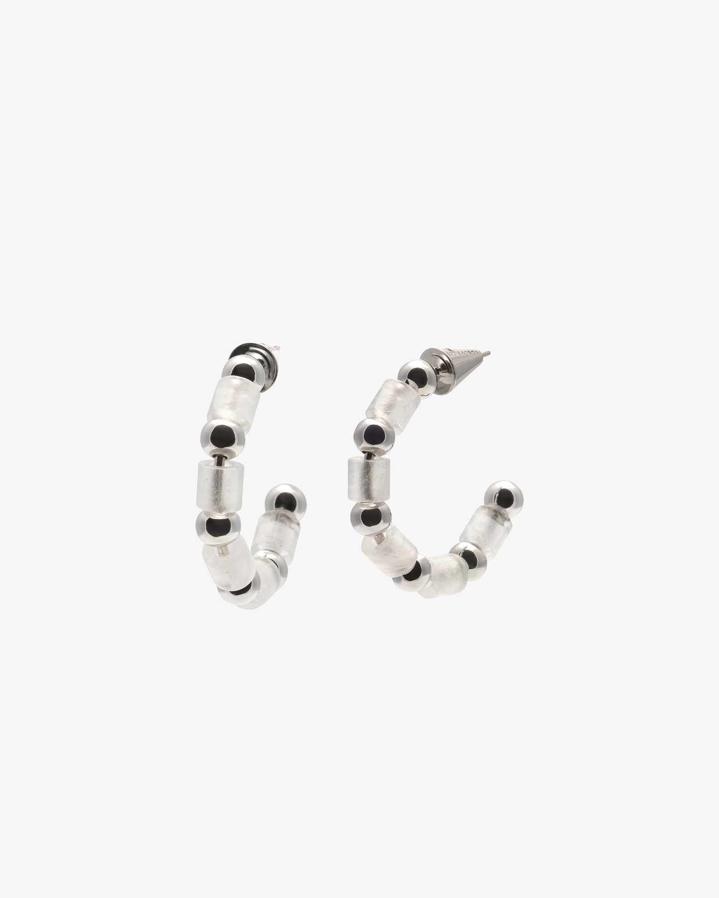 Eddie Borgo Milky Quartz Marcy Hoop Earrings