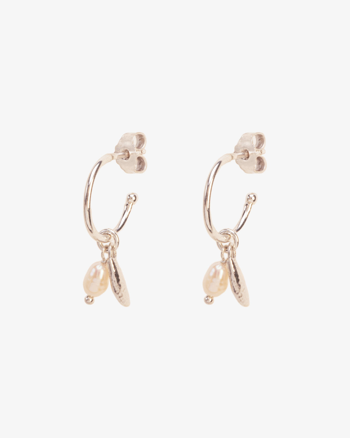 Wouters & Hendrix Leaf and Pearl Hoops