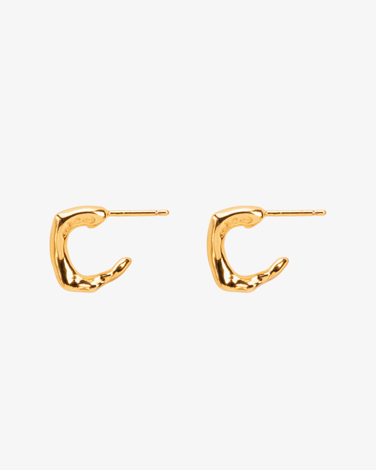 Wouters & Hendrix Small Organic Hoops, side view