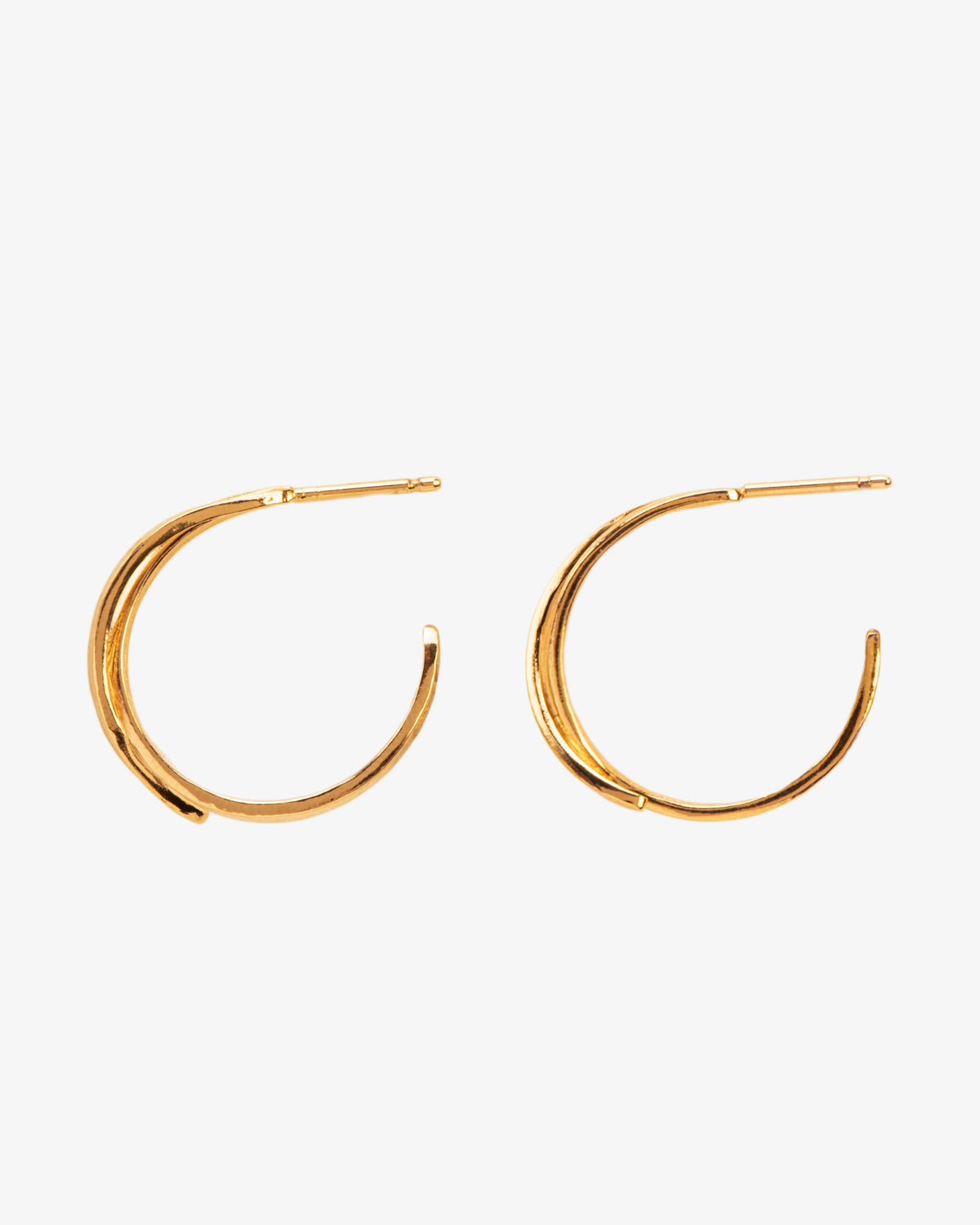 Wouters & Hendrix Bamboo Leaf Hoops, side view