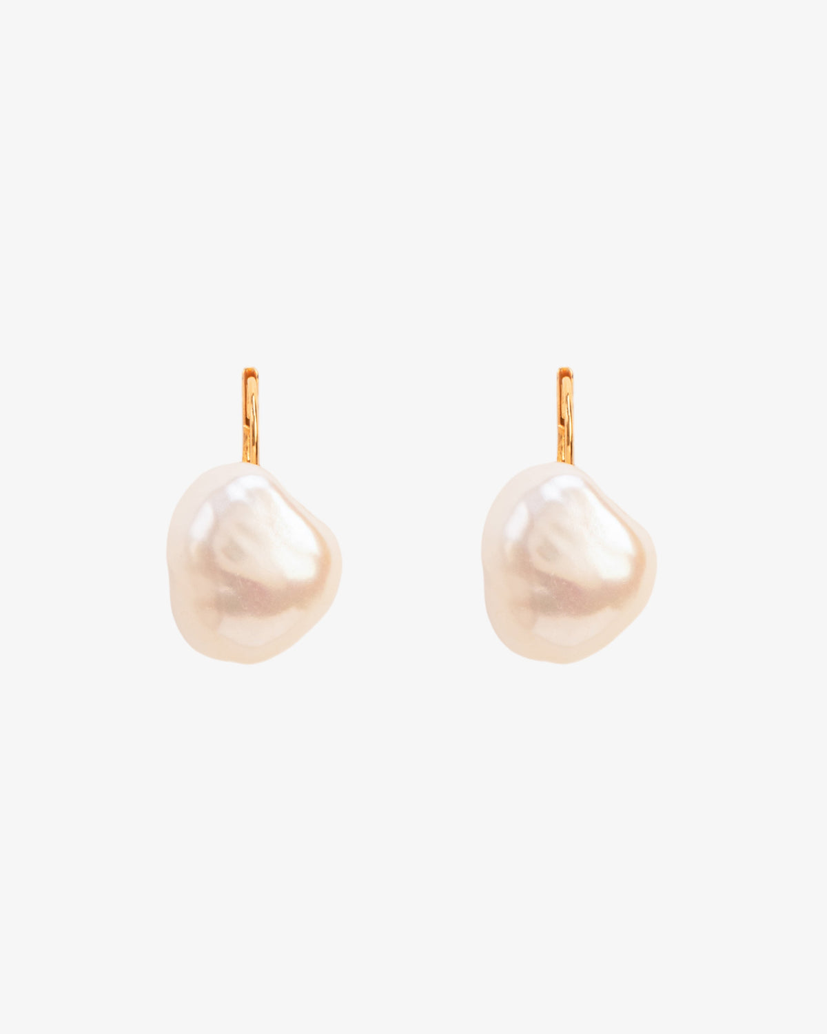 Wouters & Hendrix Large Pearl Leverback Earrings
