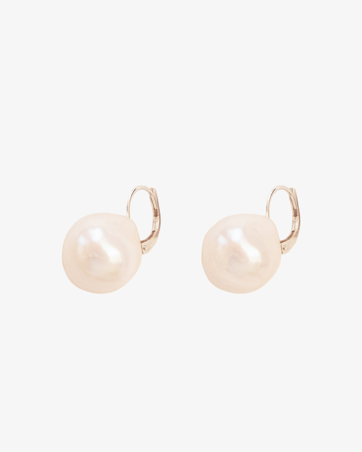 Wouters & Hendrix Large Pearl Leverback Earrings