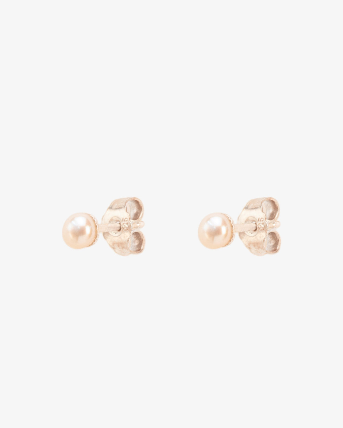 Wouters & Hendrix Pearl Stud Earrings, side view