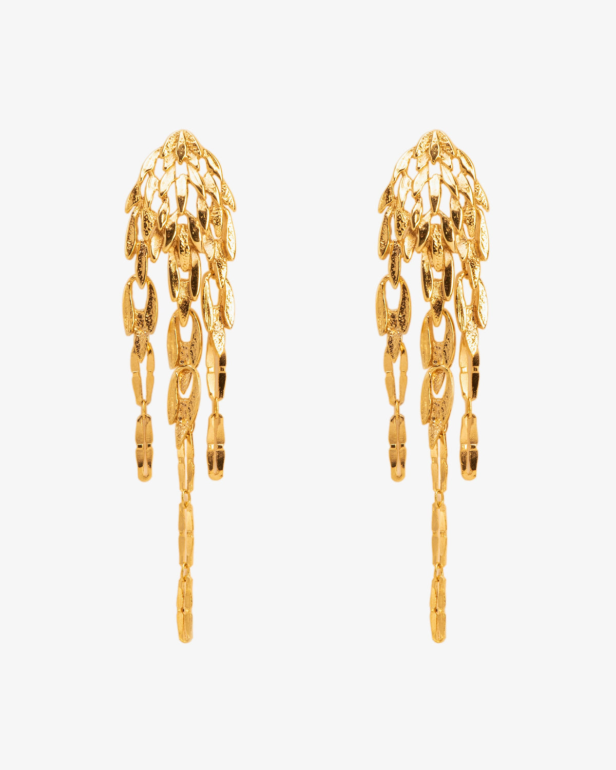 Wouters & Hendrix Dangling Leaf Stud Earrings