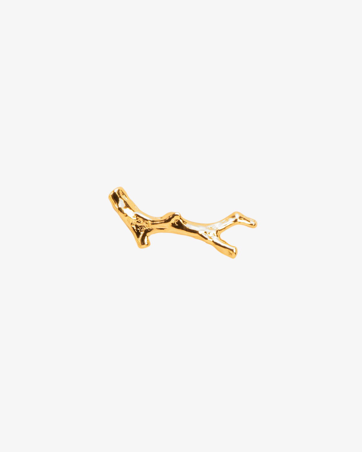 Wouters & Hendrix Single Branch-Shaped Stud Earring