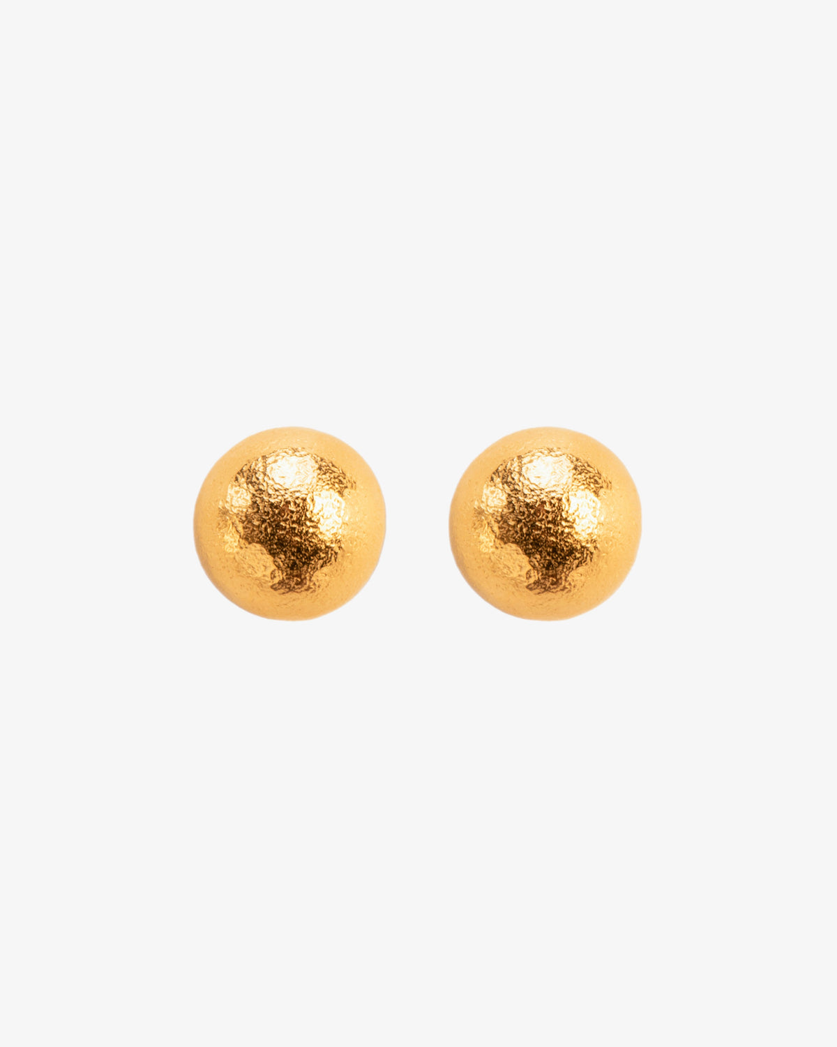 Wouters & Hendrix Hammered Ball Stud Earrings
