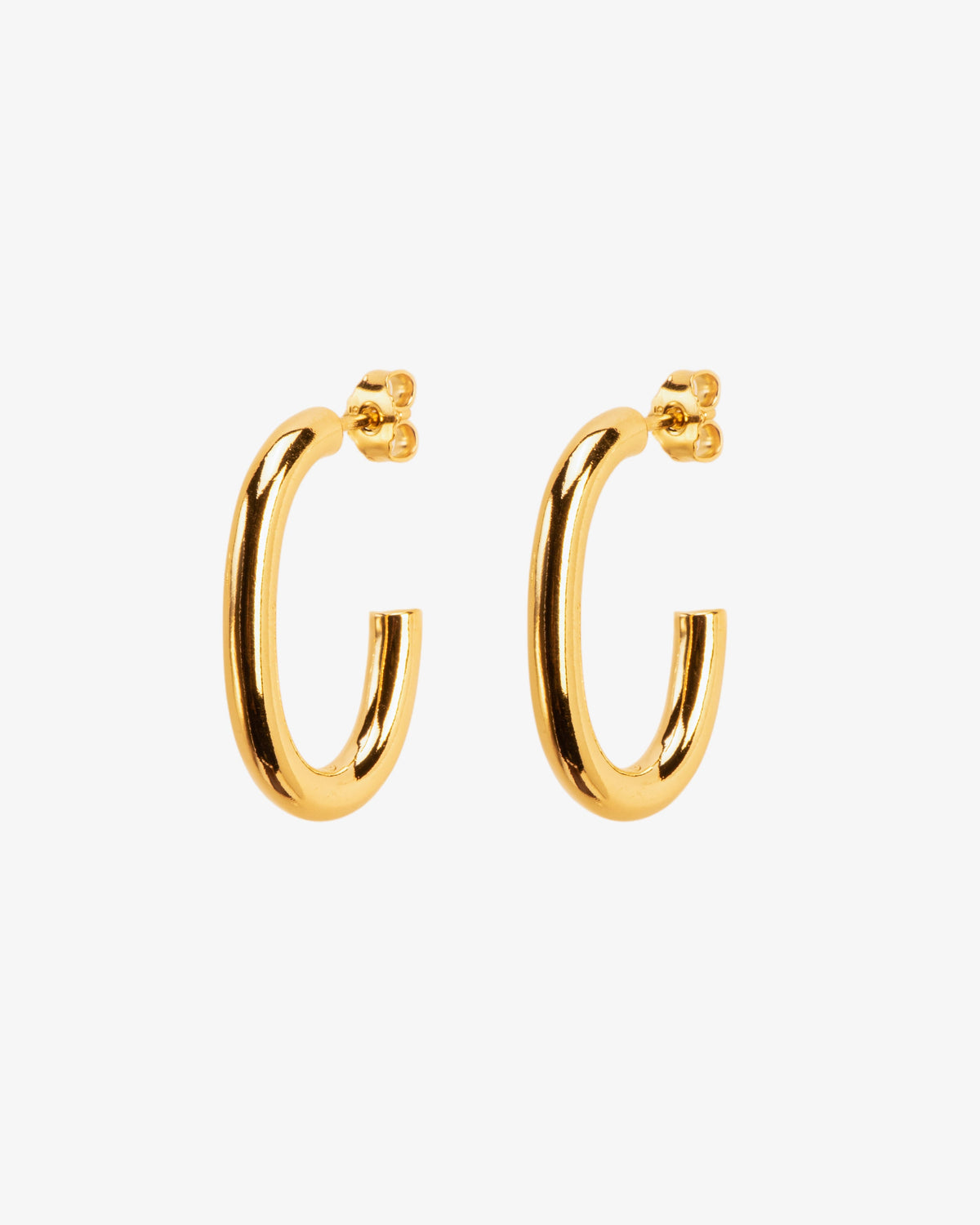 Wouters & Hendrix Chain Link Hoops, side view