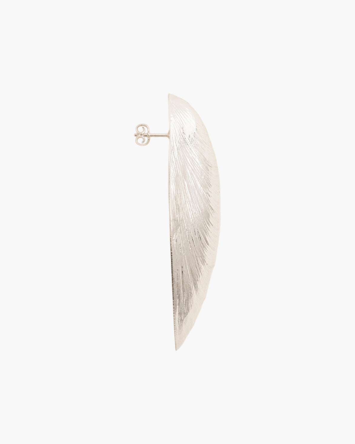 Wouters & Hendrix Mussel Stud Single Earring, side view