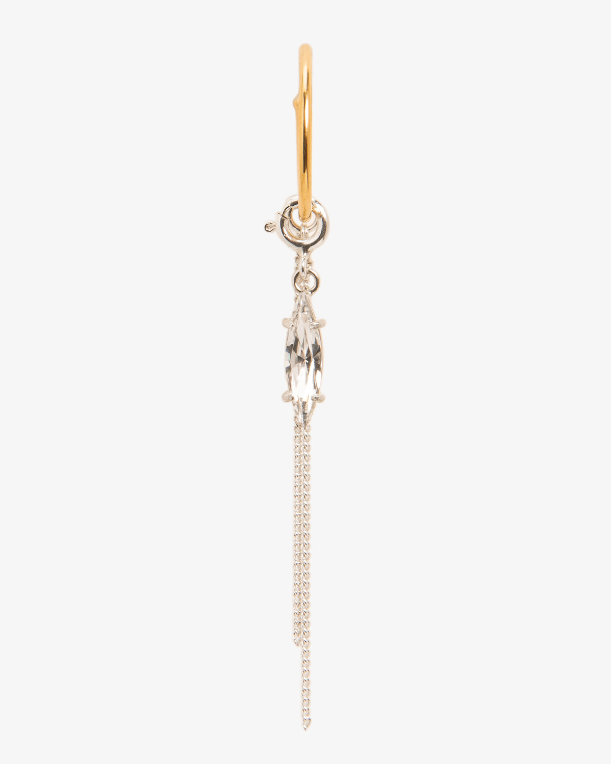 Marquis Crystal Hoop Single Earring
