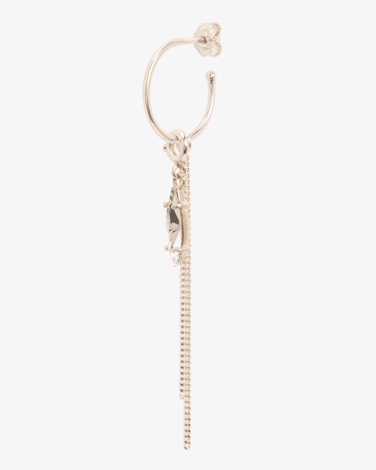 Marquis Crystal Hoop Single Earring