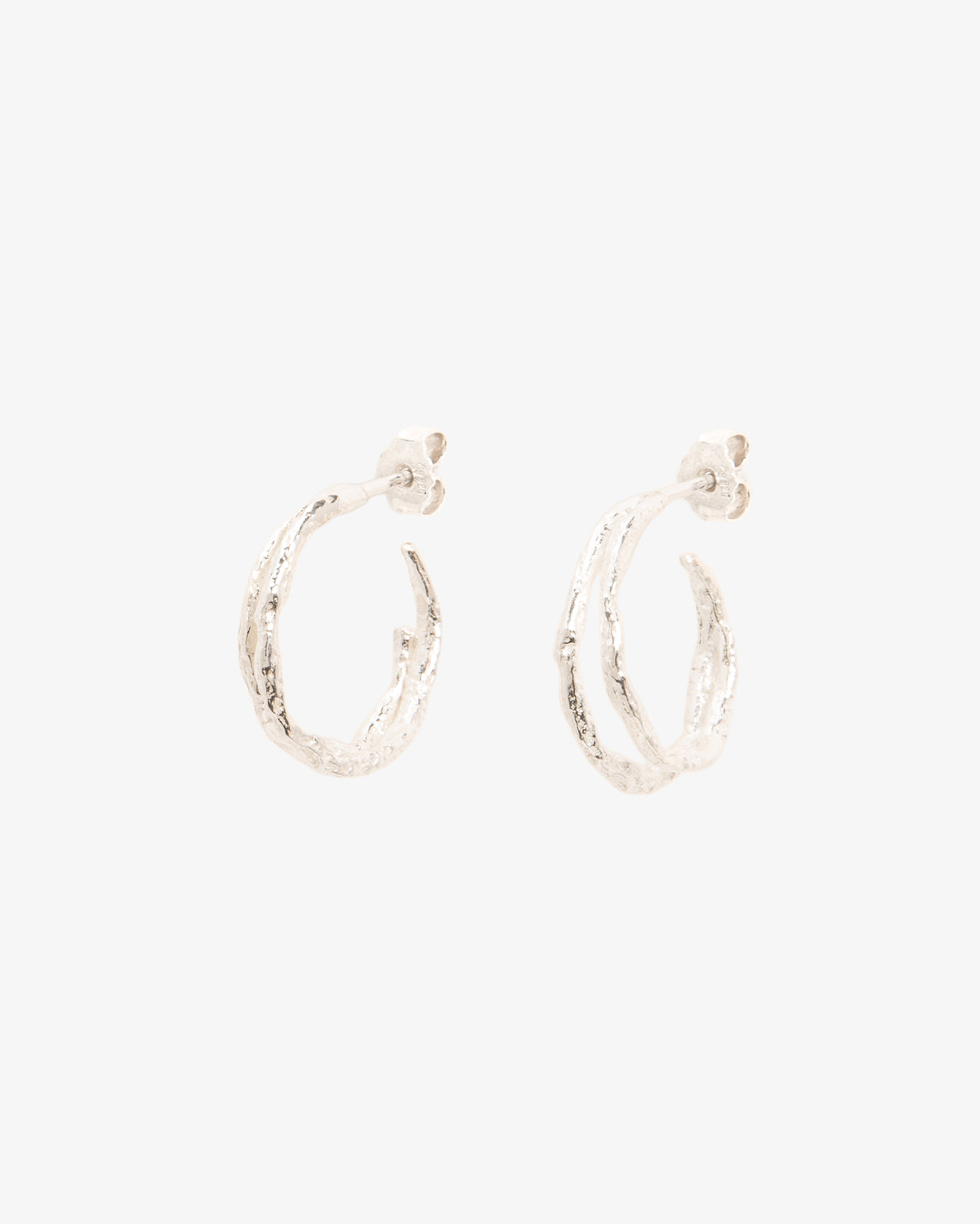 Double Branch Hoop Earrings