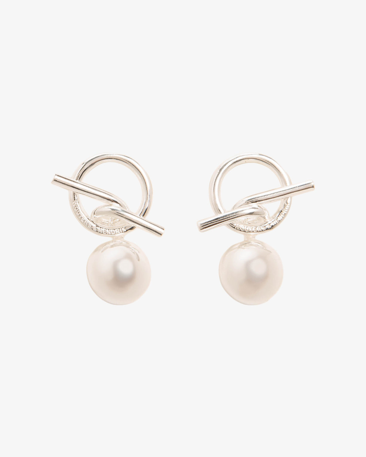 Wouters & Hendrix T-Bar and Sphere Earrings