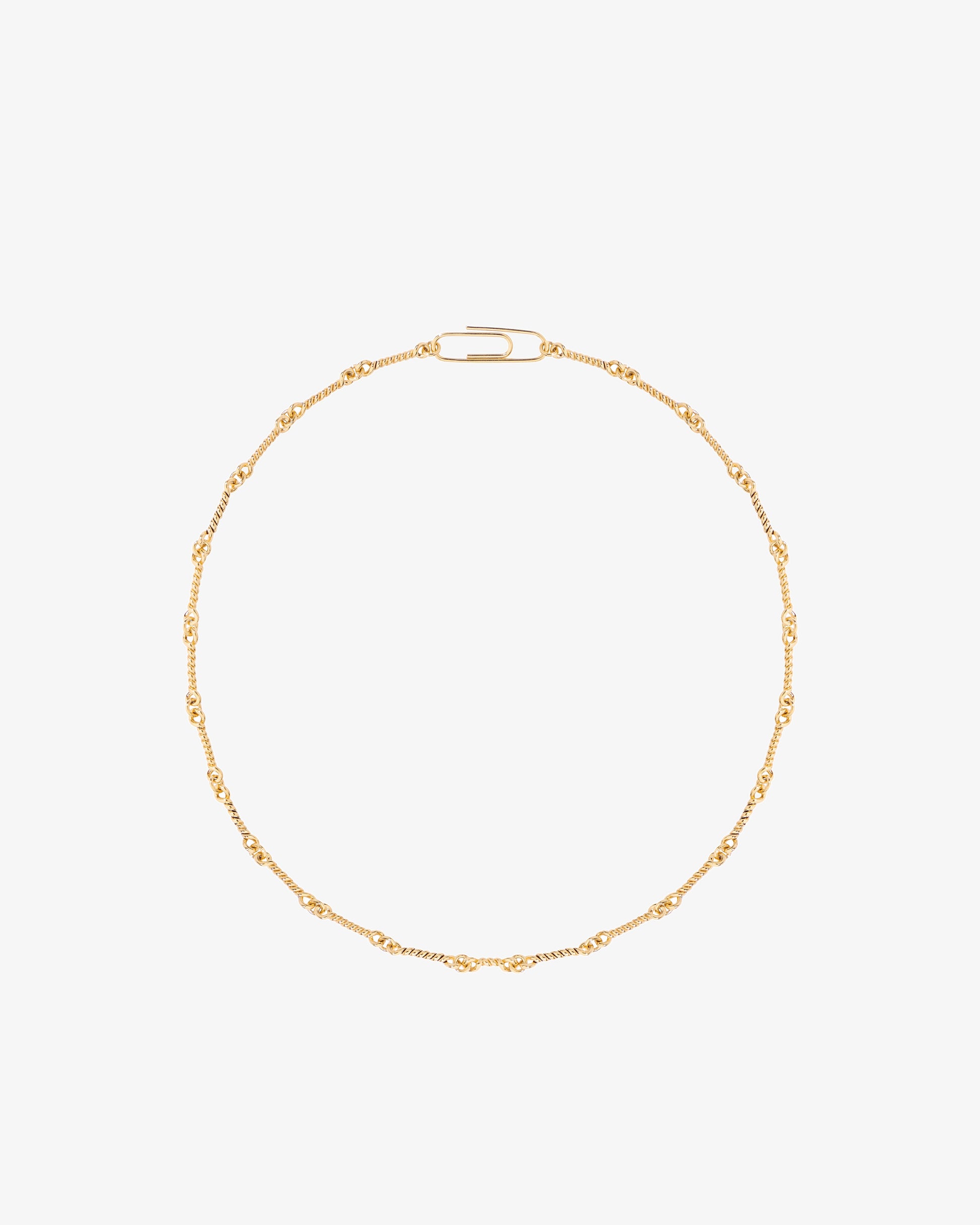 Aurelie Bidermann Twisted Paperclip Necklace
