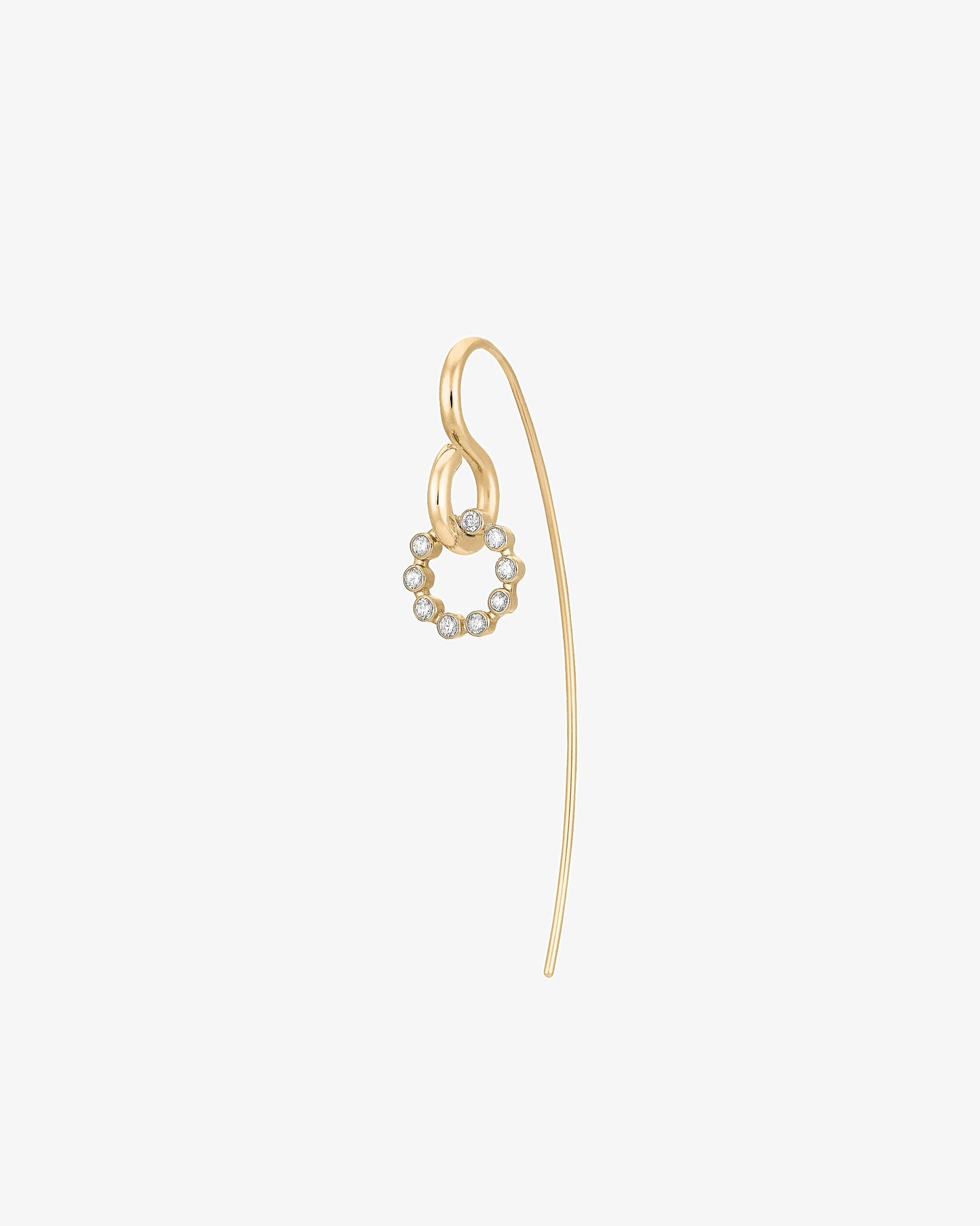 Charlotte Chesnais Fine 18K Gold Swing Diamond Earring