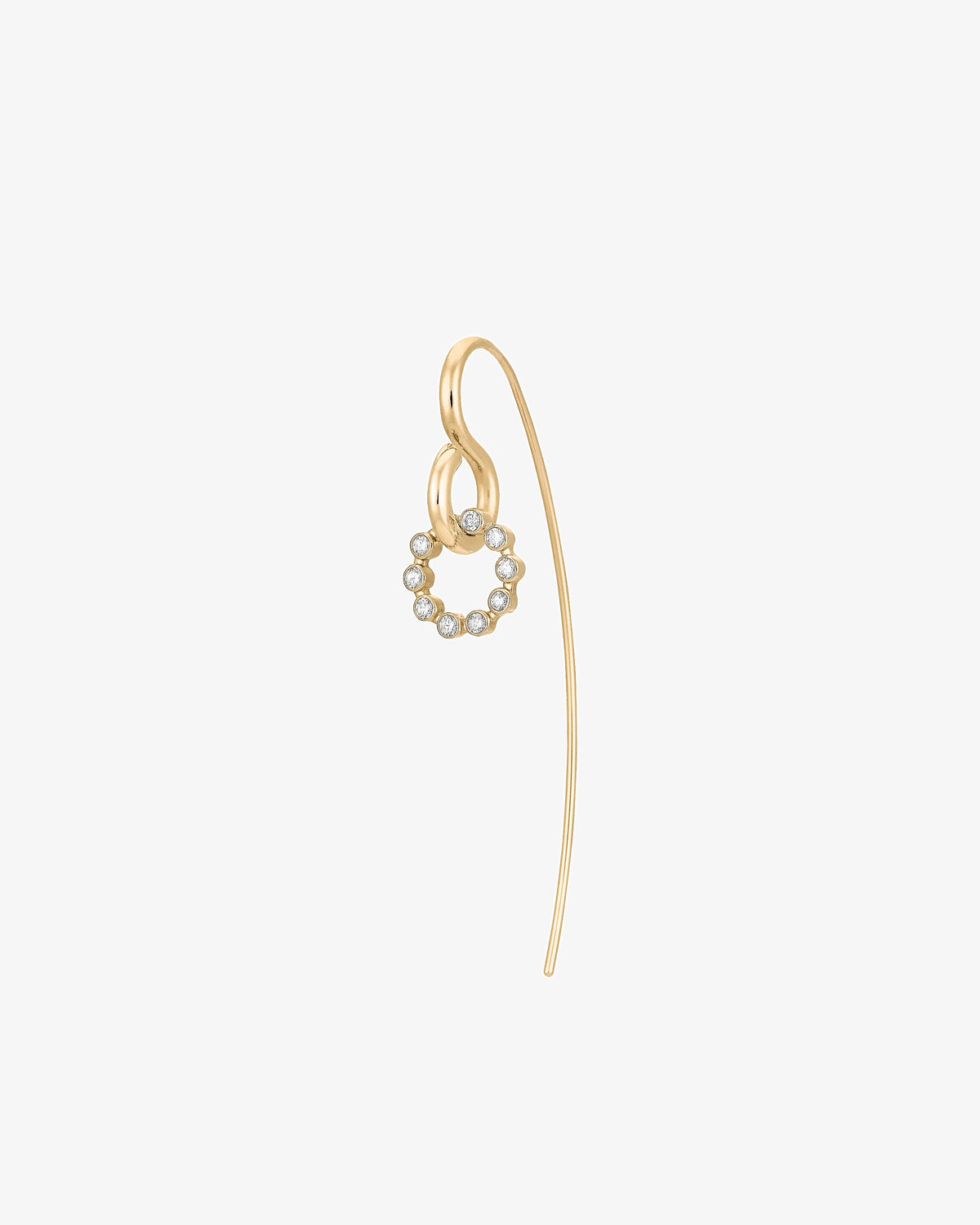 Charlotte Chesnais Fine 18K Gold Swing Diamond Earring