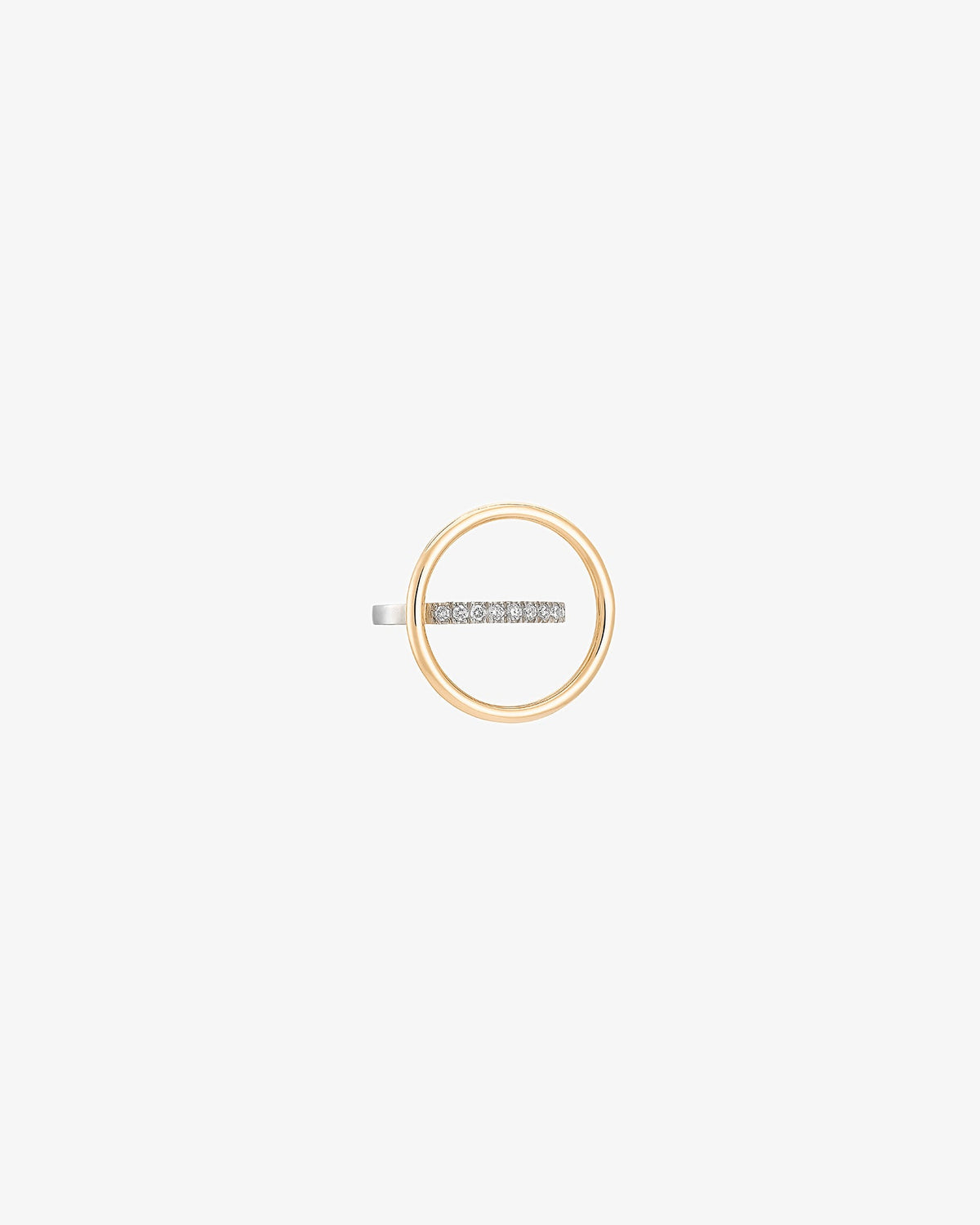 Charlotte Chesnais Fine 18K Gold Saturn Diamond Earrings