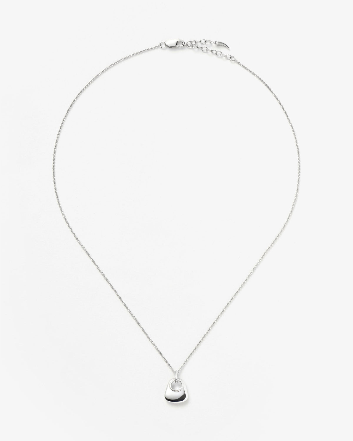 Missoma Hera Ridge Mini Pendant Necklace in sterling silver, view 2