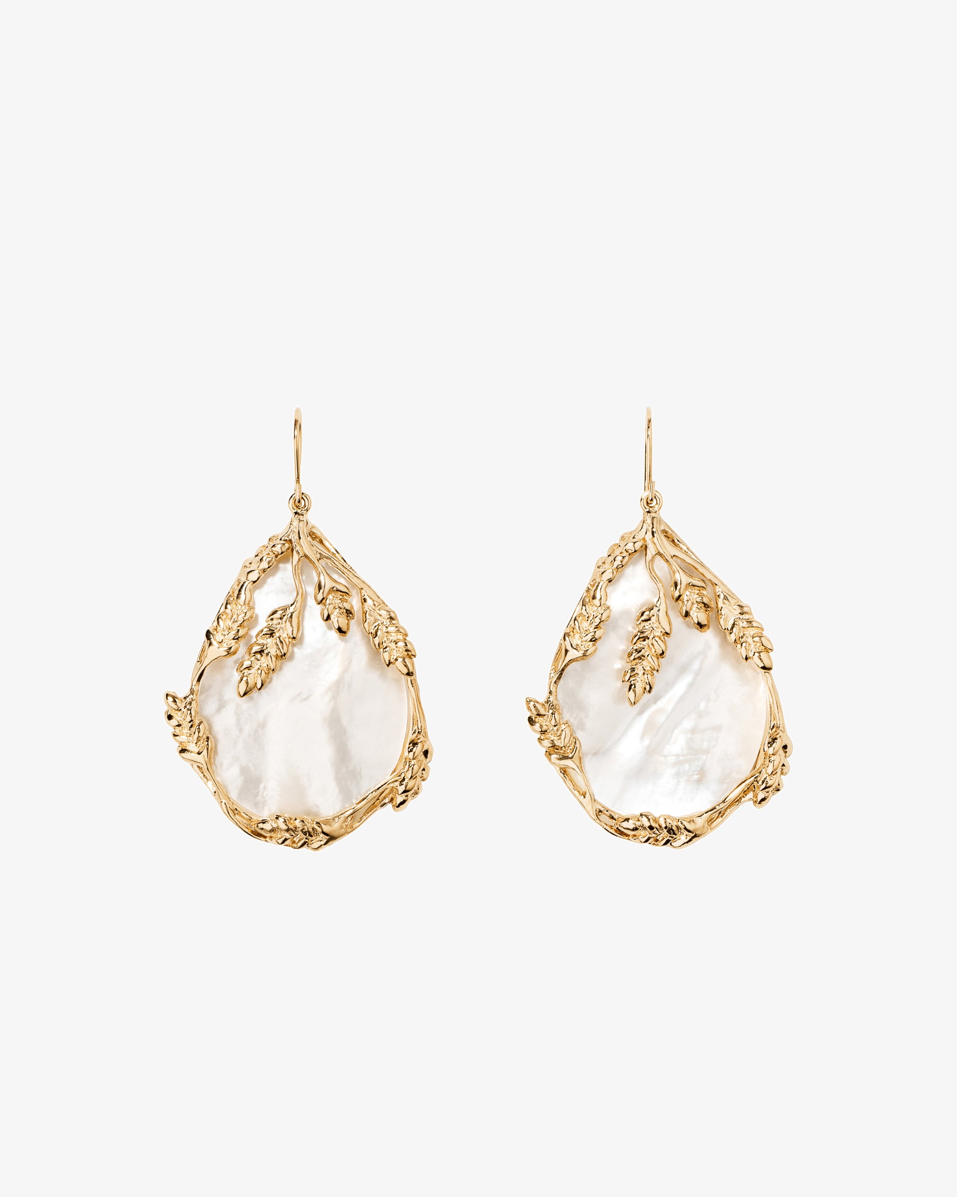Aurelie Bidermann Mother Of Pearl Francoise Earrings
