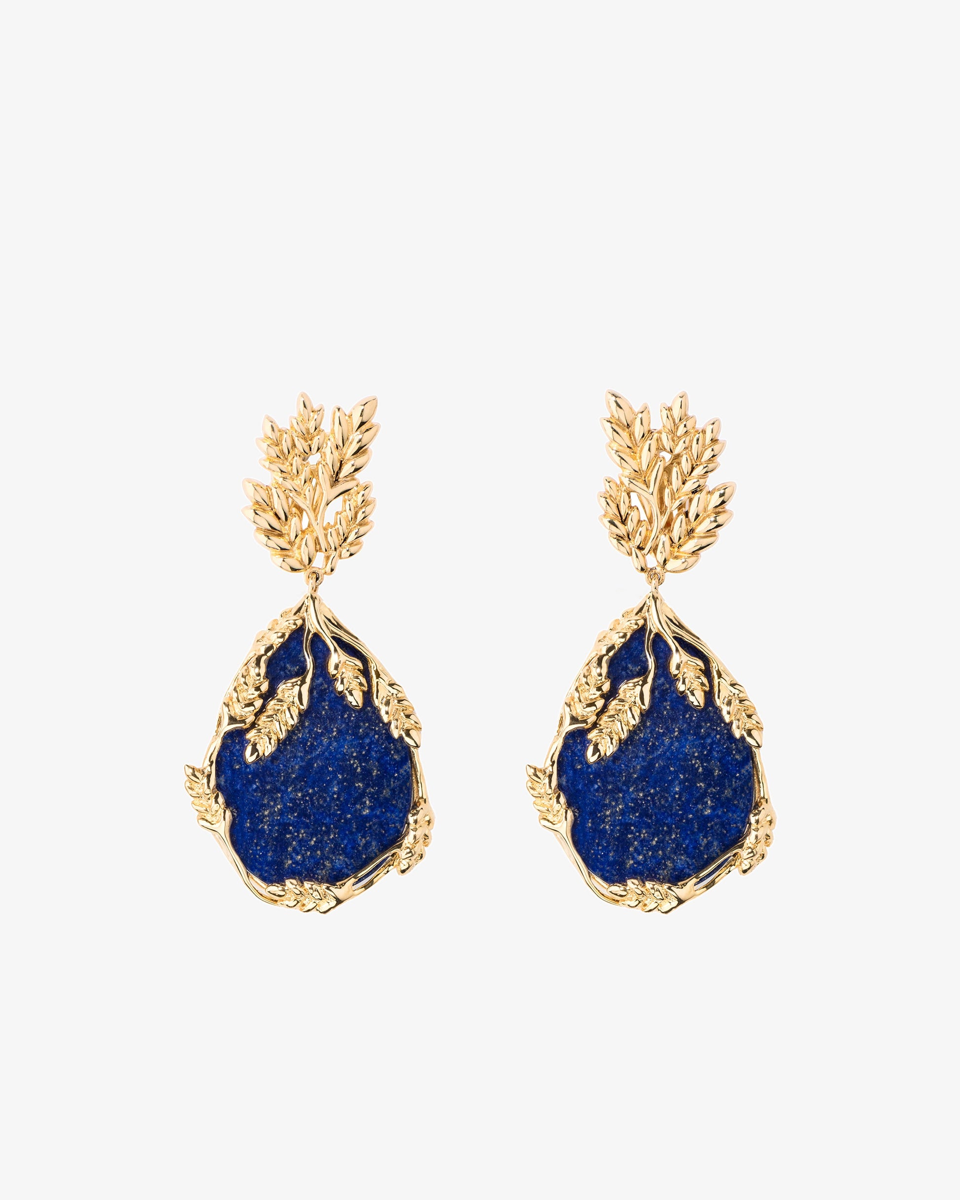 Aurelie Bidermann Lapis Lazuli Francoise Earrings