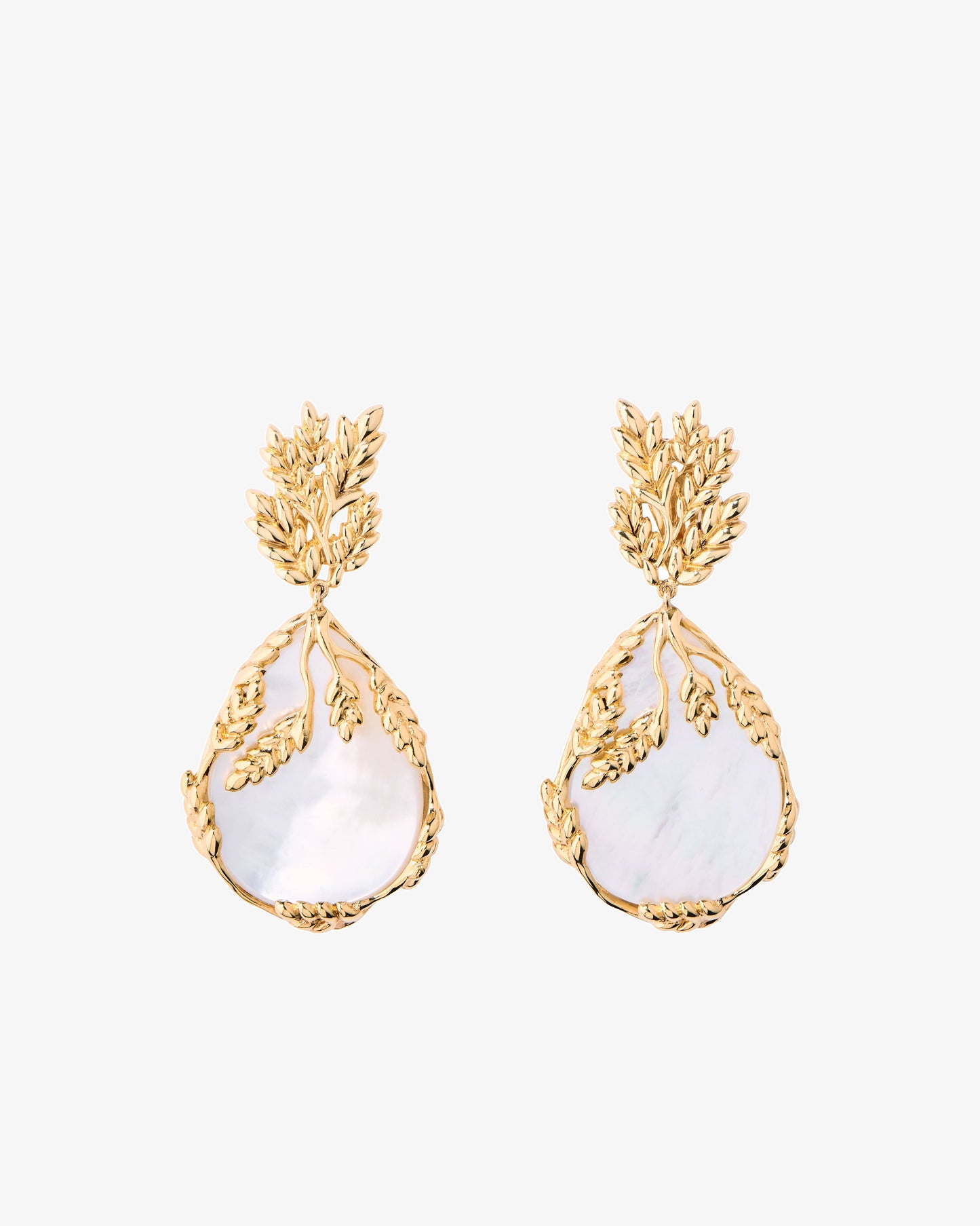 Aurelie Bidermann Mother Of Pearl Francoise Earrings