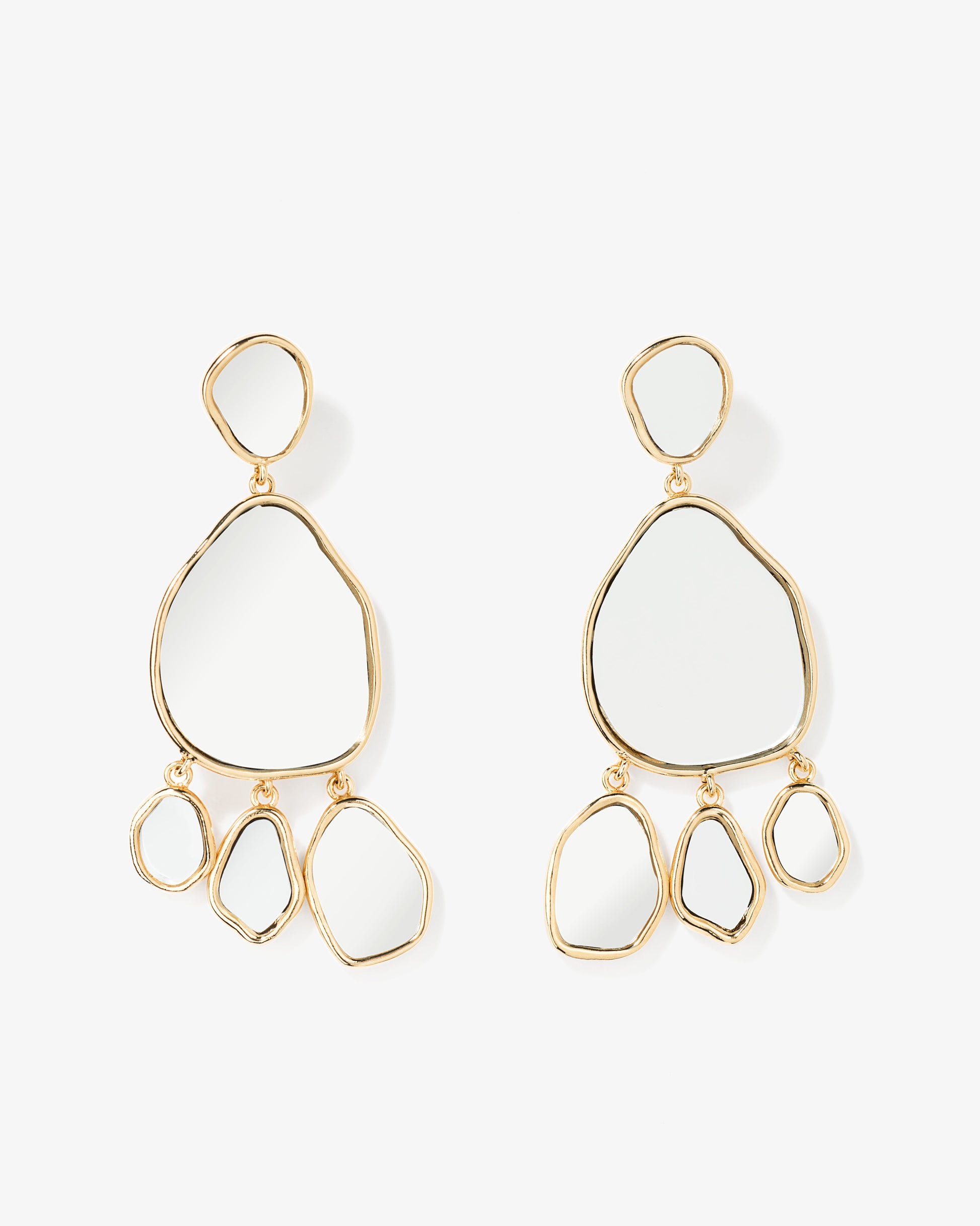 Aurelie Bidermann Ciottolo Mirror Earrings
