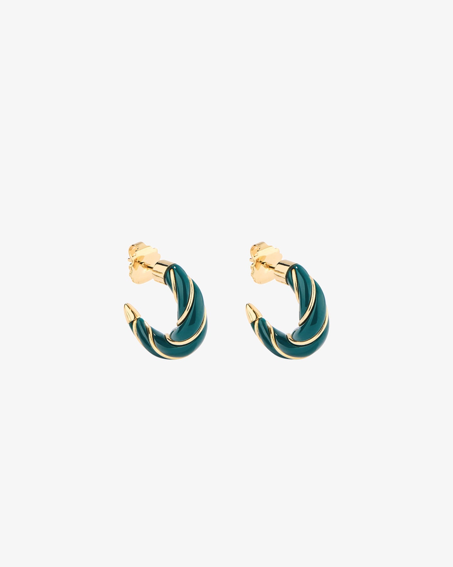 Aurelie Bidermann Emerald Green Diana Earrings