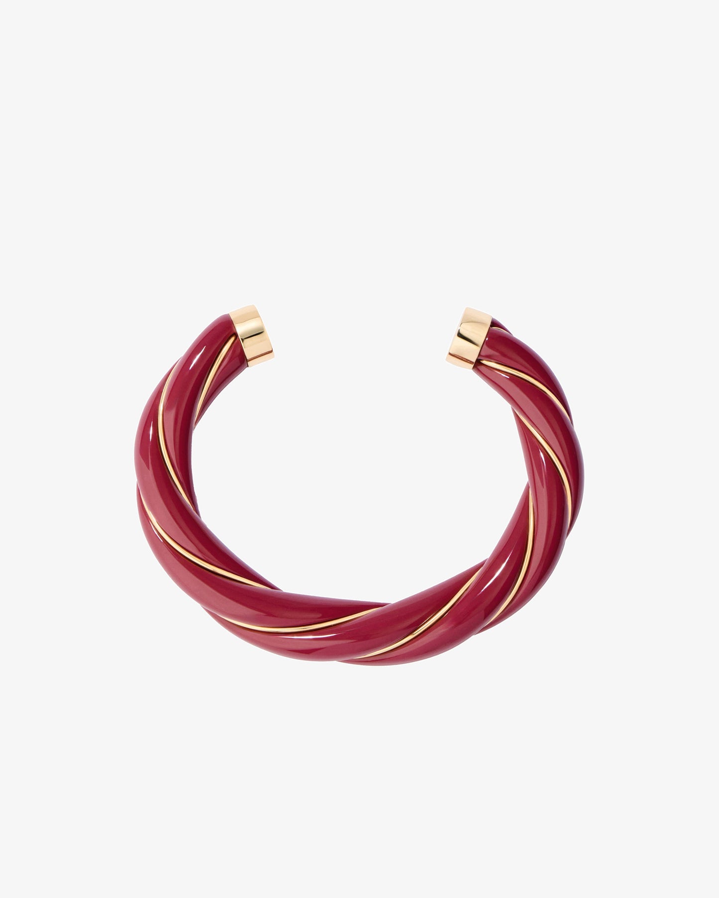 Aurelie Bidermann Burgundy Diana Bracelet