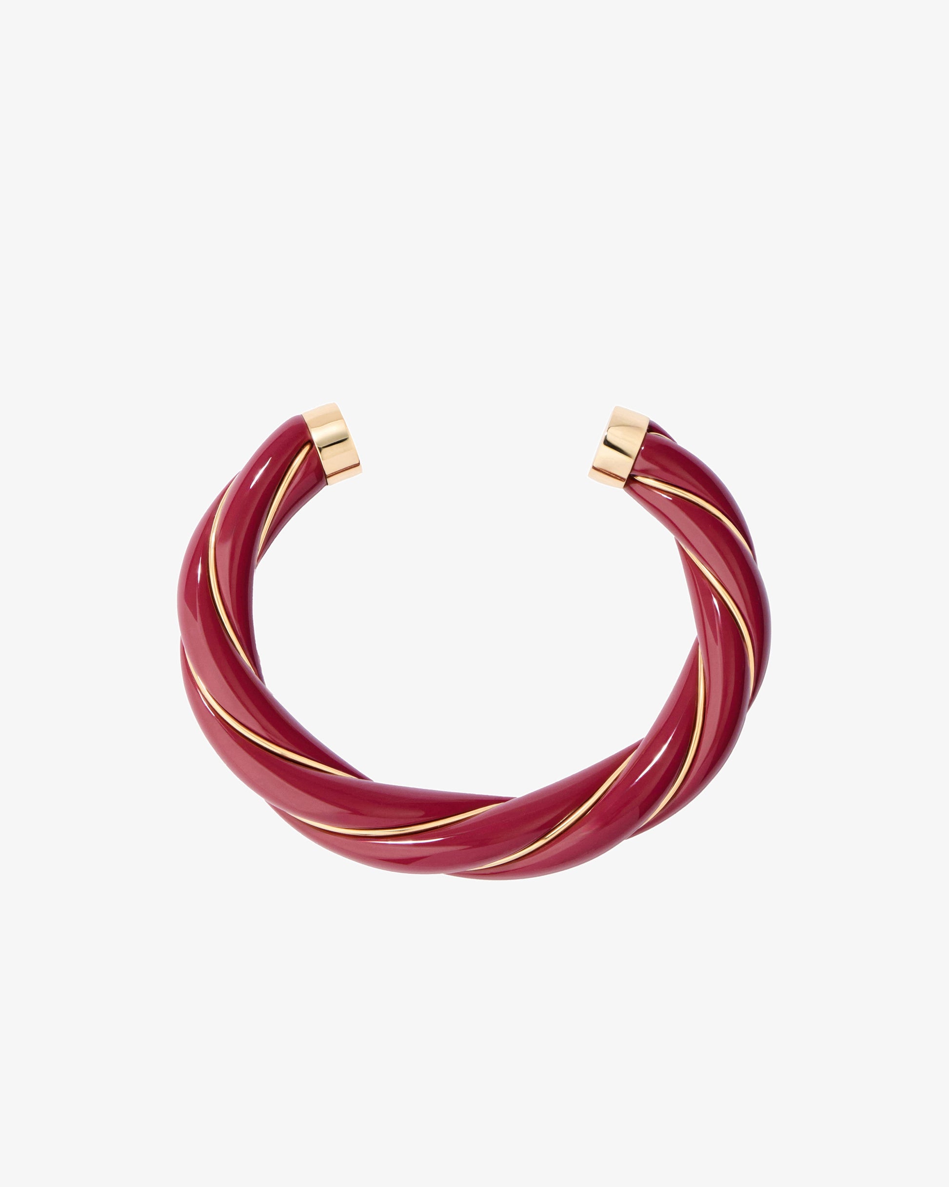 Aurelie Bidermann Burgundy Diana Bracelet