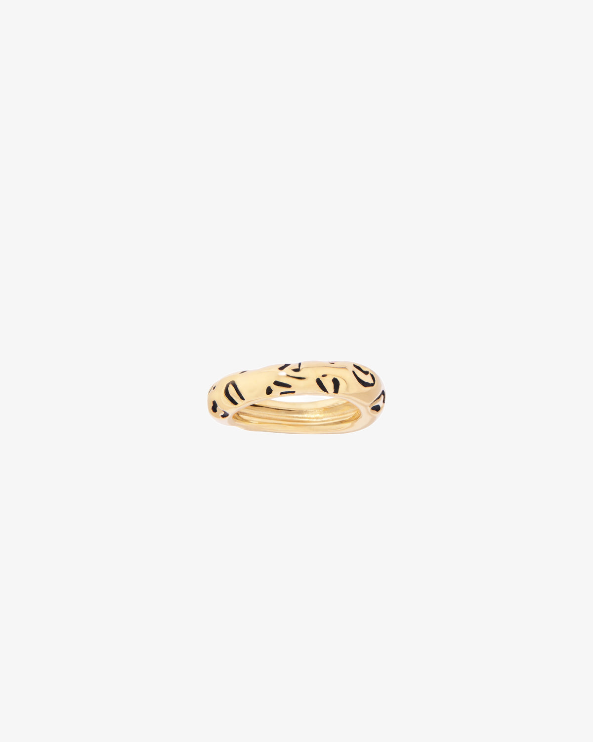 Aurelie Bidermann Imbali Leopard Print Ring