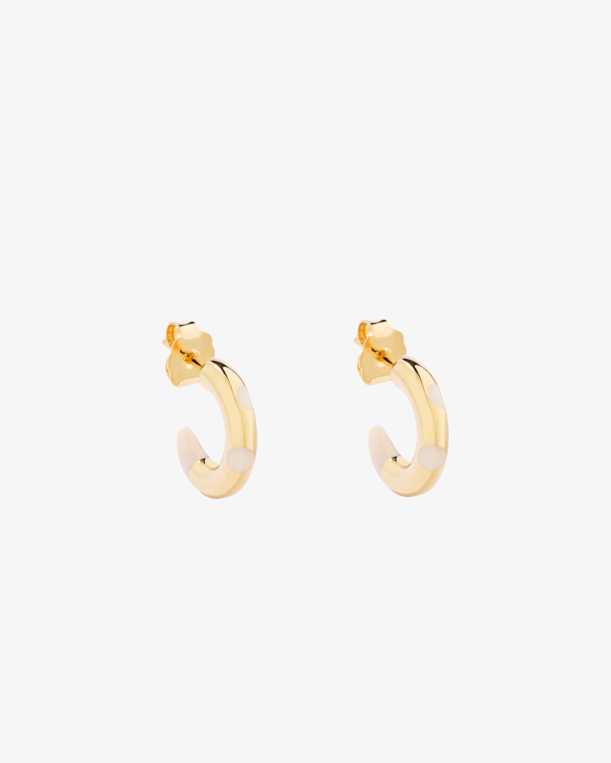 Aurelie Bidermann Caftan Moon Mini Hoop Earrings